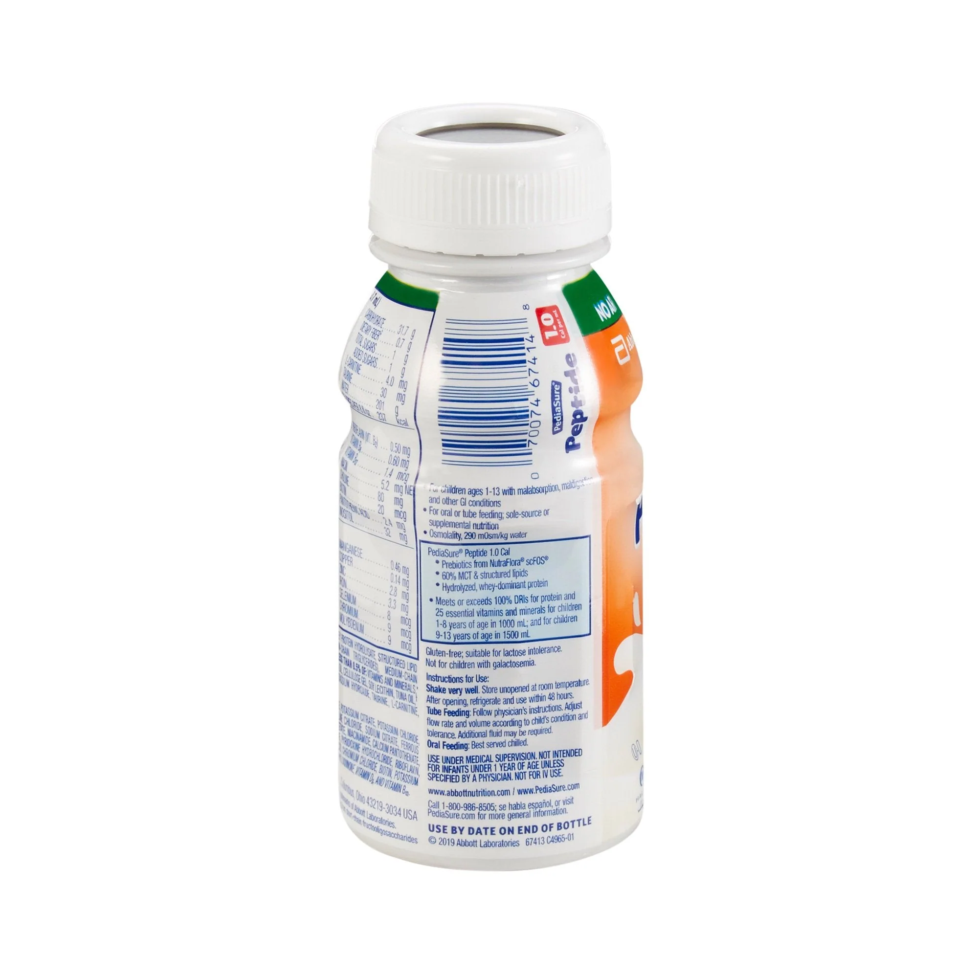 Abbott Nutrition PediaSure Peptide 1.0 Cal Peptide-Based Nutrition, 8-ounce bottle (24/CS) - Image 2