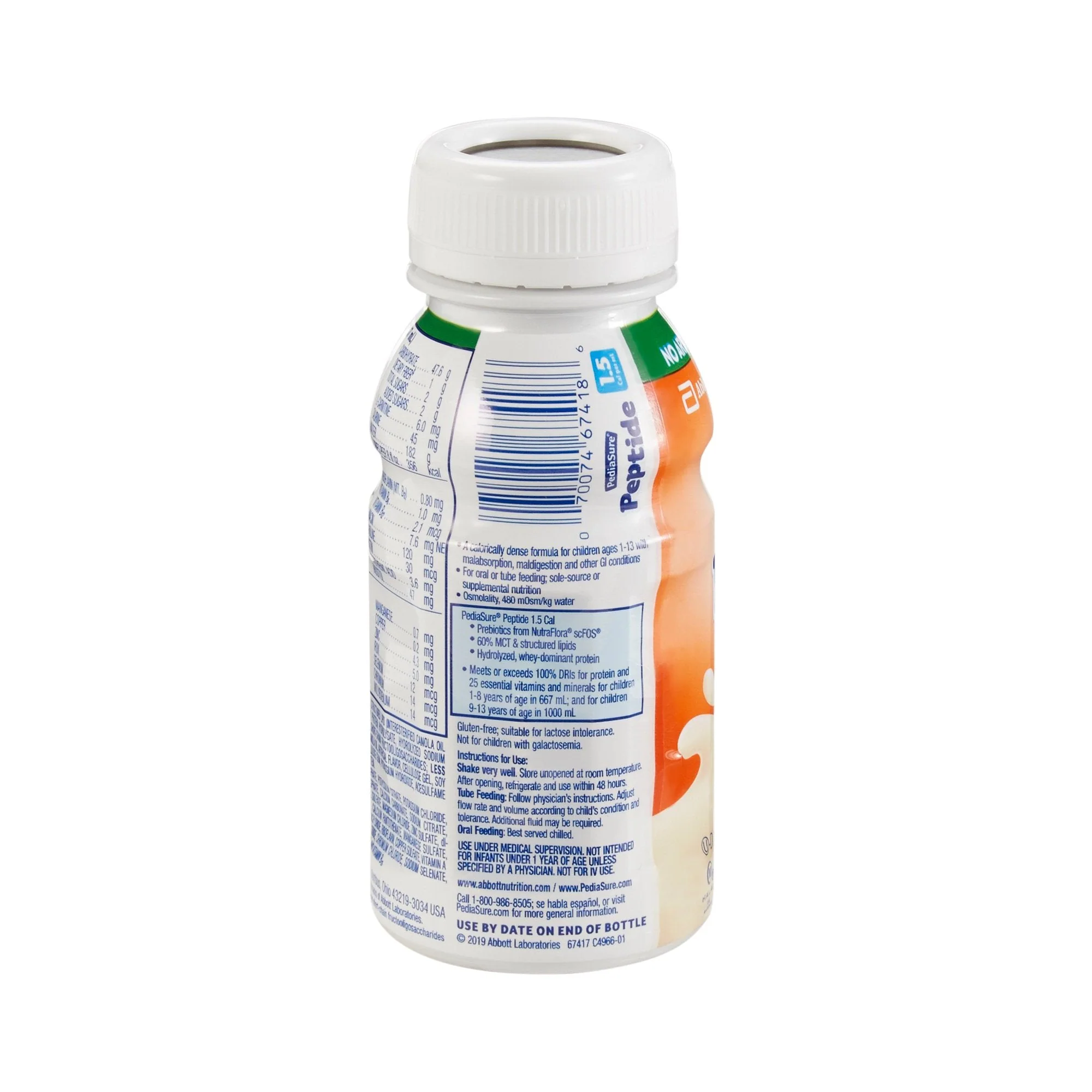 Abbott Nutrition PediaSure Peptide 1.5 Cal Peptide-Based Nutrition, Vanilla, 8-ounce Bottle (24/CS) - Image 2