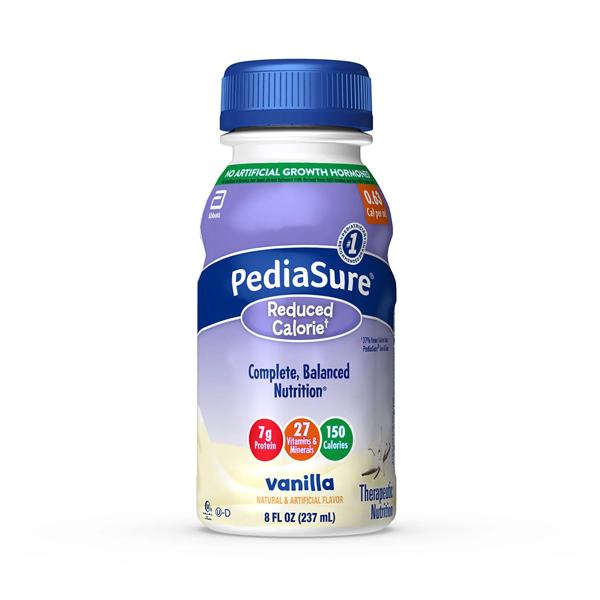 Abbott Nutrition PediaSure Reduced Calorie Therapeutic Nutrition, Vanilla, 8-ounce bottle (24/CS)
