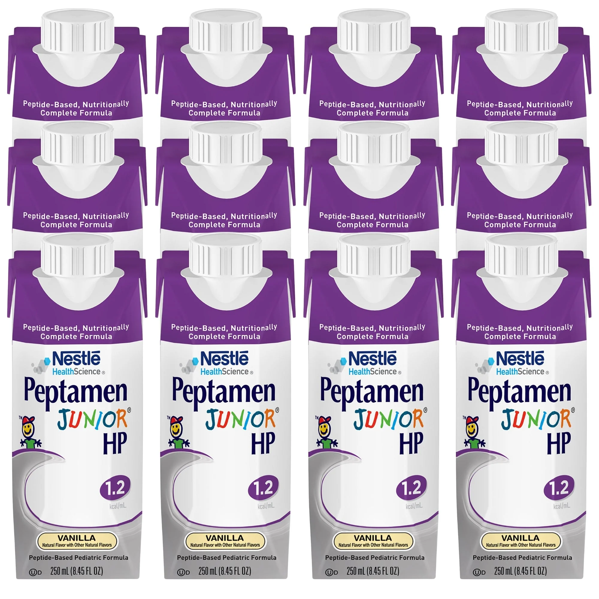 Nestle Healthcare Nutrition Peptamen Junior HP Peptide-Based Pediatric Formula, Vanilla, 8.45-ounce carton (24/CS) - Image 4