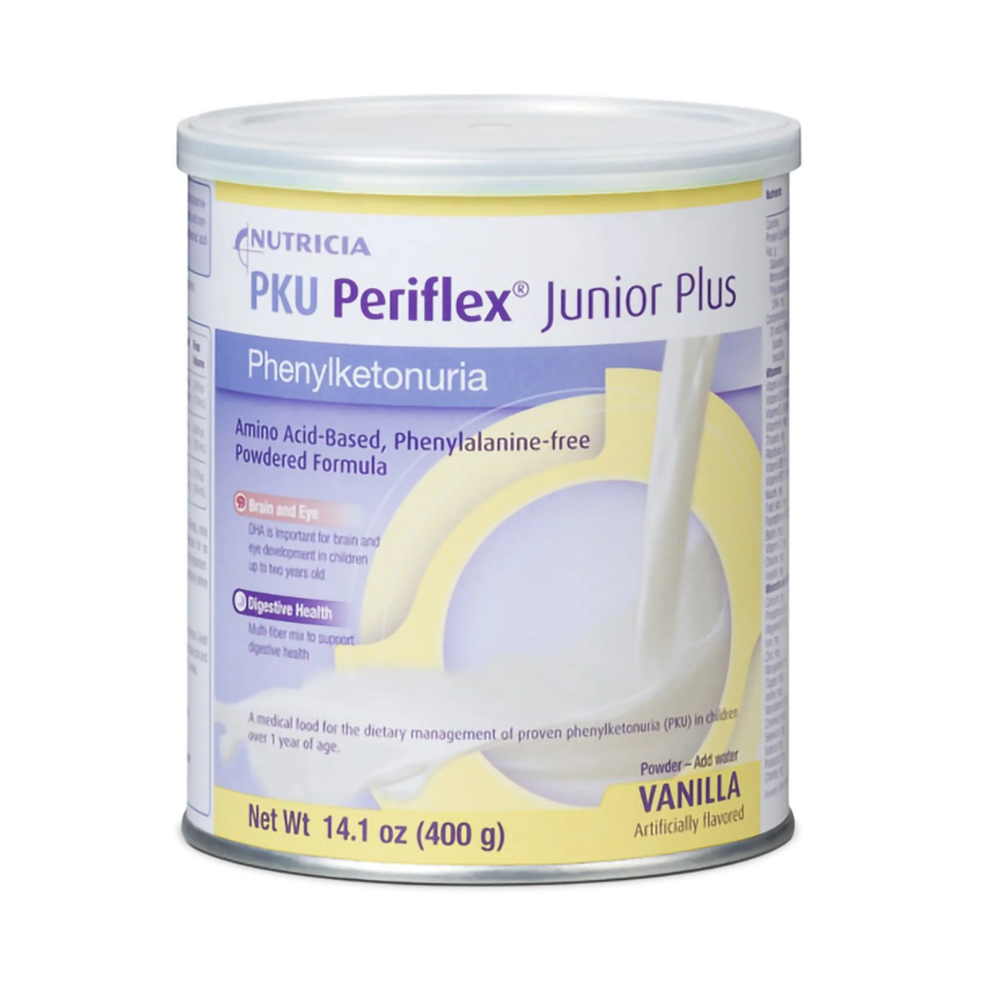 Nutricia North America PKU Periflex Junior Plus Amino Acid–Based, Phenylalanine-Free Formula, Vanilla (6/CS)