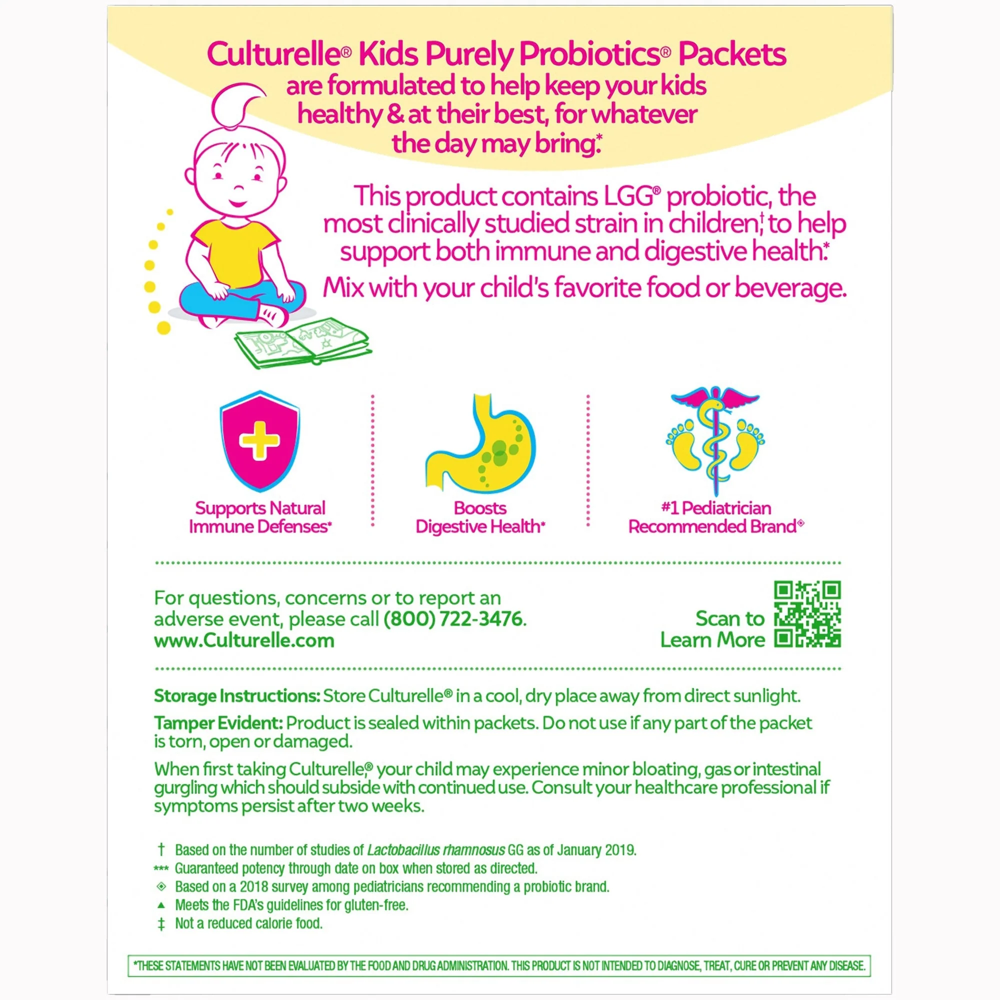 i-Health Inc Culturelle Kids Purely Probiotics Packets (24/CS) - Image 3