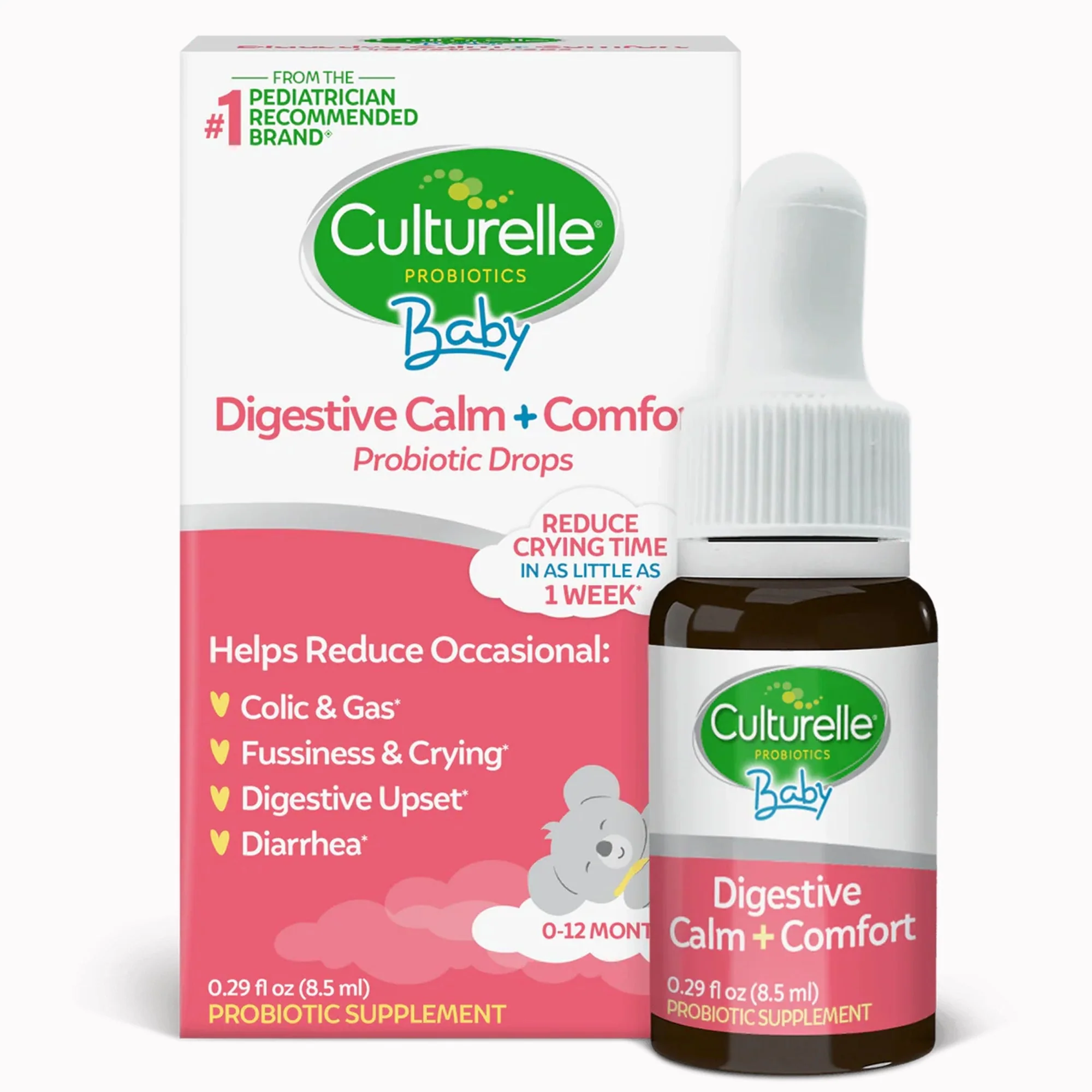 i-Health Inc Culturelle Baby Digestive Calm + Comfort Probiotic Drops, 0.29-ounce Bottle (12/CS)