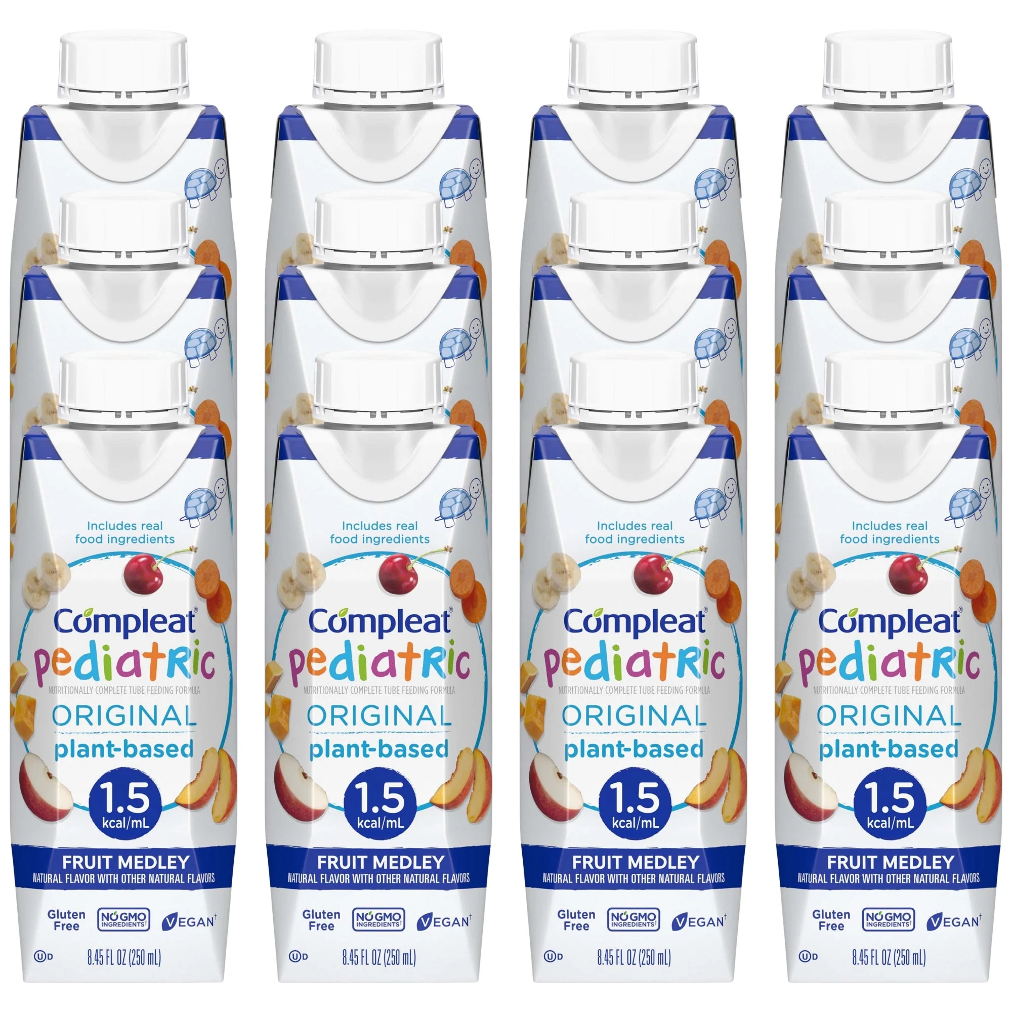 Nestle Healthcare Nutrition Compleat Pediatric Original 1.5 Fruit Medley, 8.45-ounce Reclosable Carton (24/CS) - Image 5