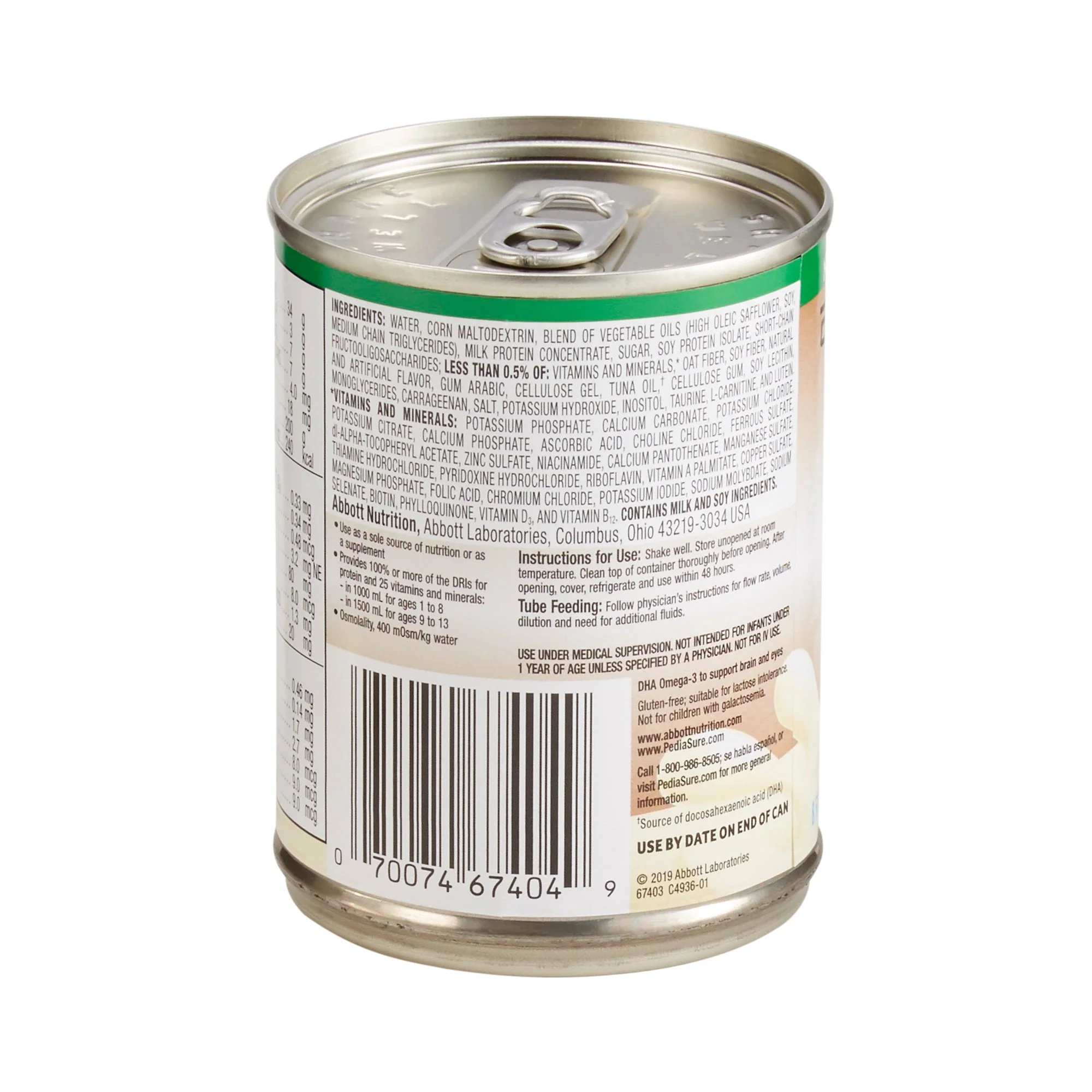 Abbott Nutrition PediaSure Enteral Formula with Fiber, Vanilla, 8-ounce Can (24/CS) - Image 2