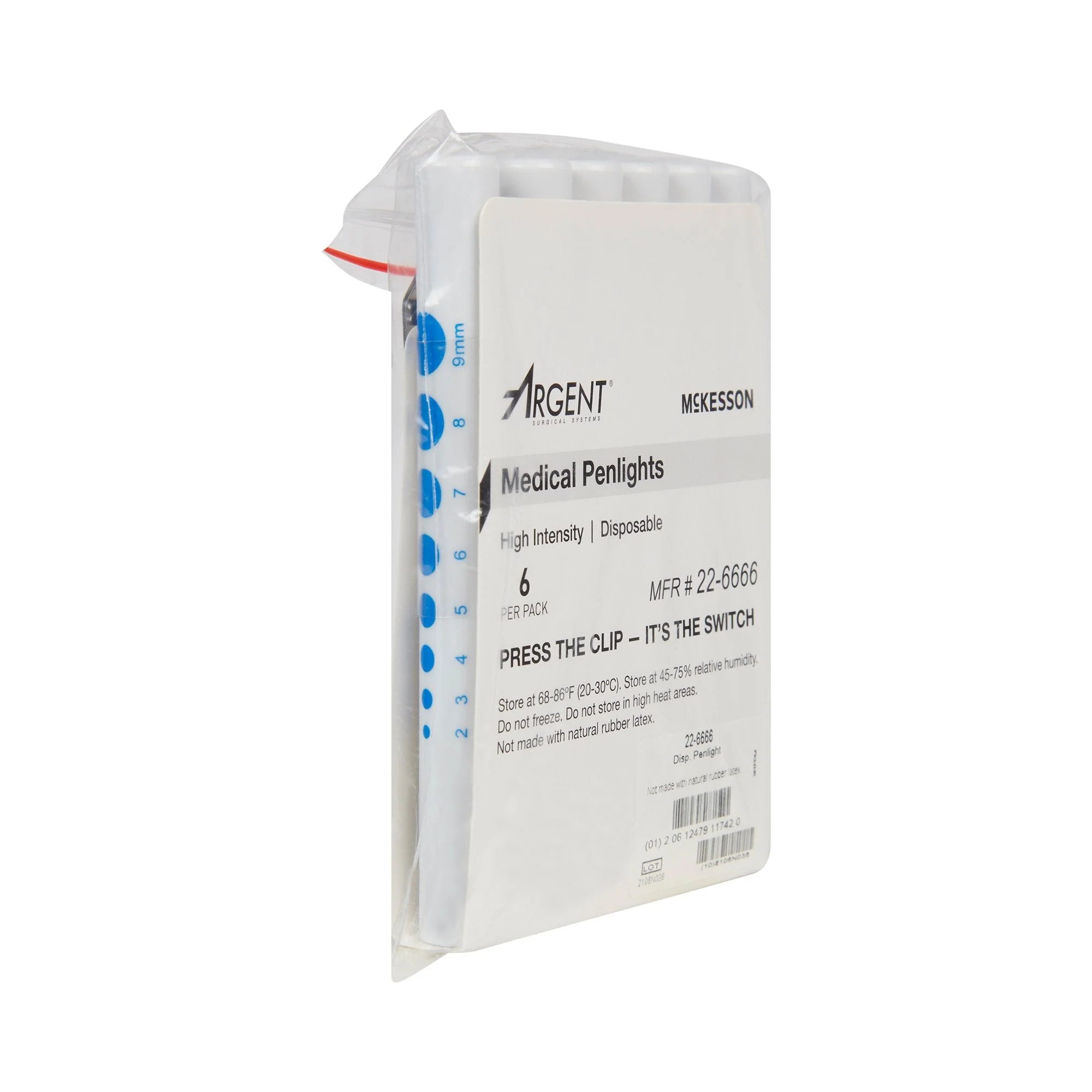 McKesson Brand McKesson Disposable Penlight White Light, 4.5 Inch (6/PK) - Image 5