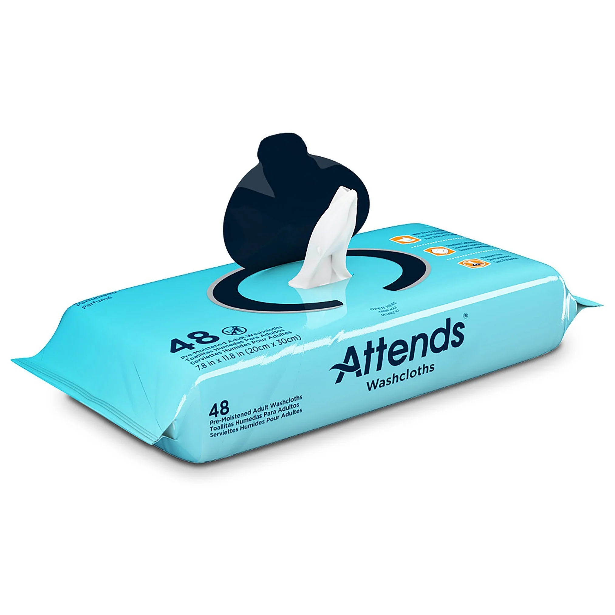 Attends Healthcare Products Attends Scented Personal Cleansing Wipes with Aloe and Vitamin E (12/CS)