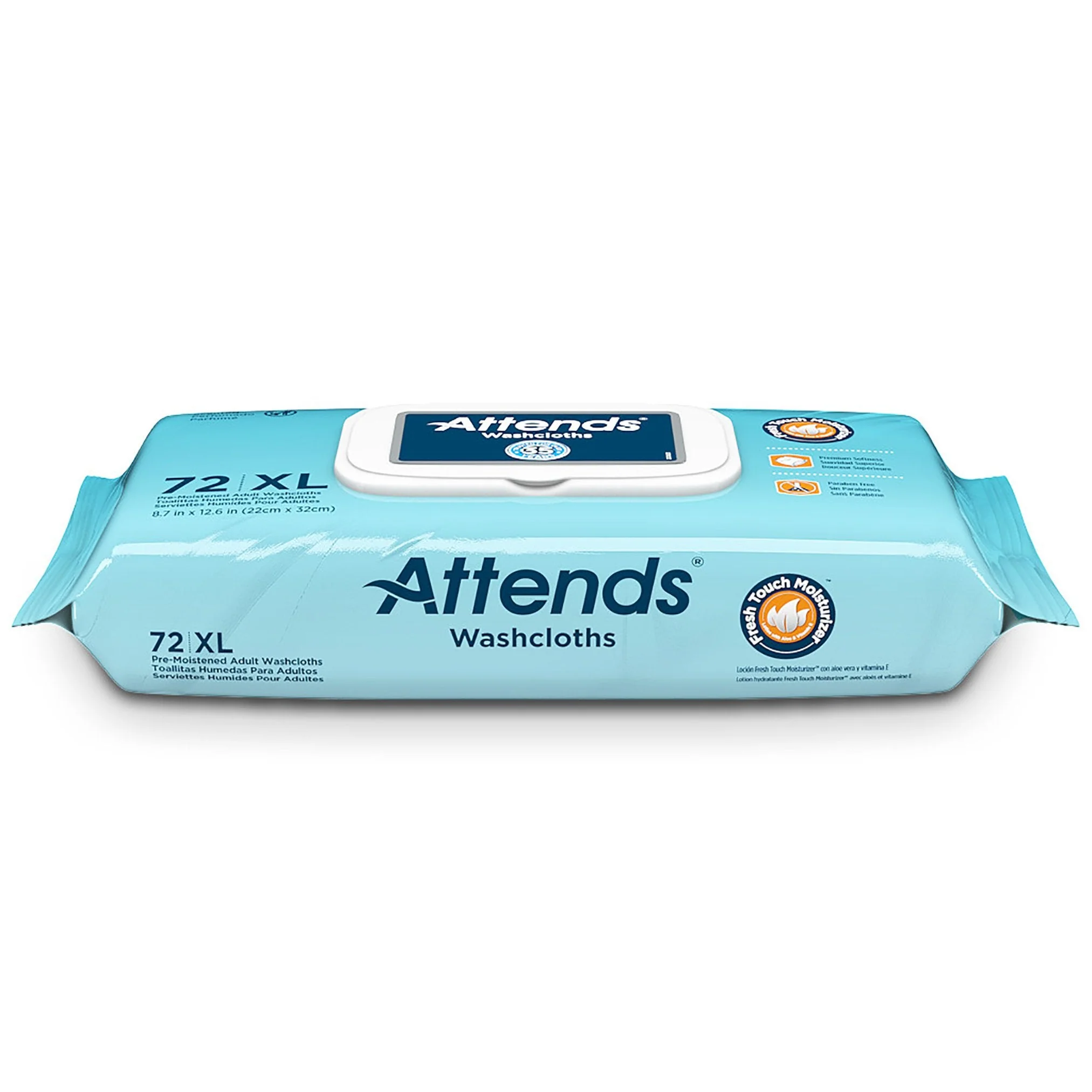 Attends Healthcare Products Attends Scented Personal Cleansing Wipes with Aloe and Vitamin E (12/CS) - Image 3