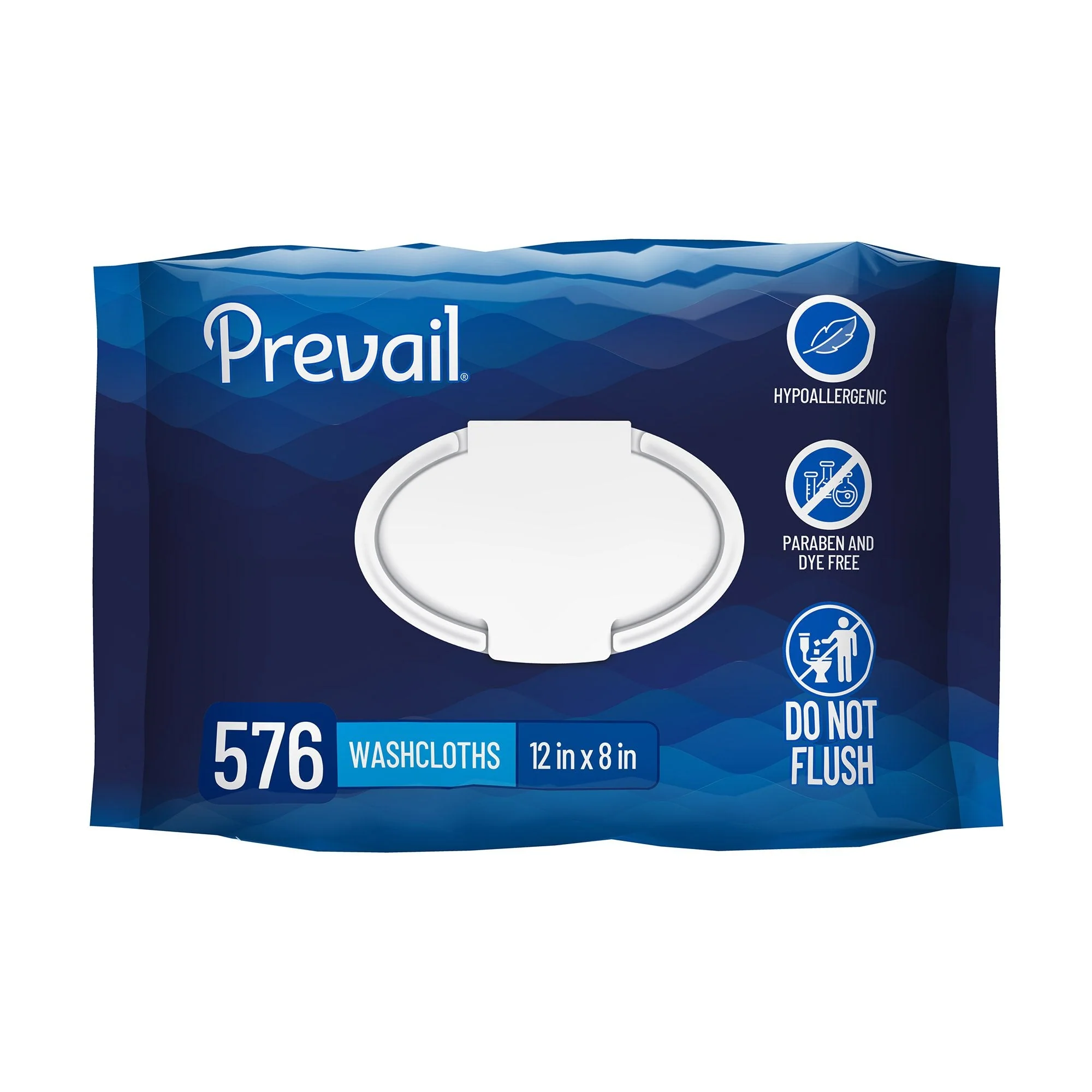 First Quality Products LLC Prevail Personal Cleansing Wipe, Soft Pack, Aloe, Vitamin E, 8 x 12 Inch (12/CS) - Image 3