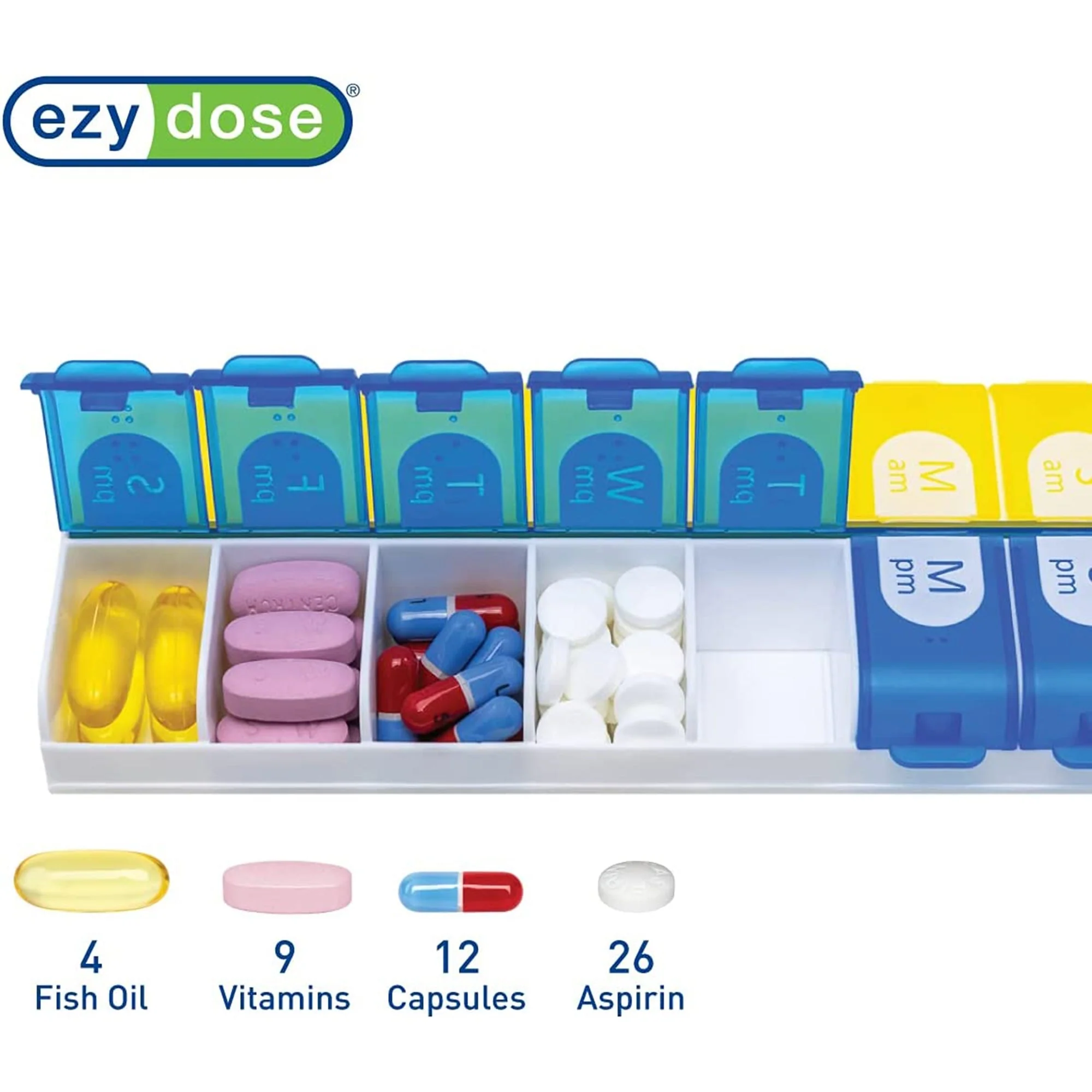 Apothecary Products EZY Dose 7-Day Pill Organizer, Extra Large - Image 4