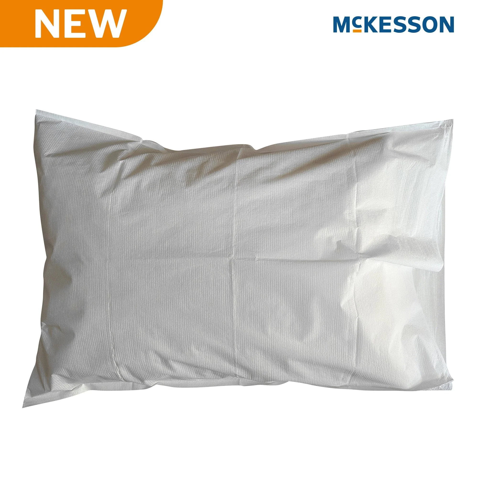 McKesson Brand McKesson Pillowcase, Disposable, Standard, White, Tissue/Poly, 30 x 21 Inch (100/CS)