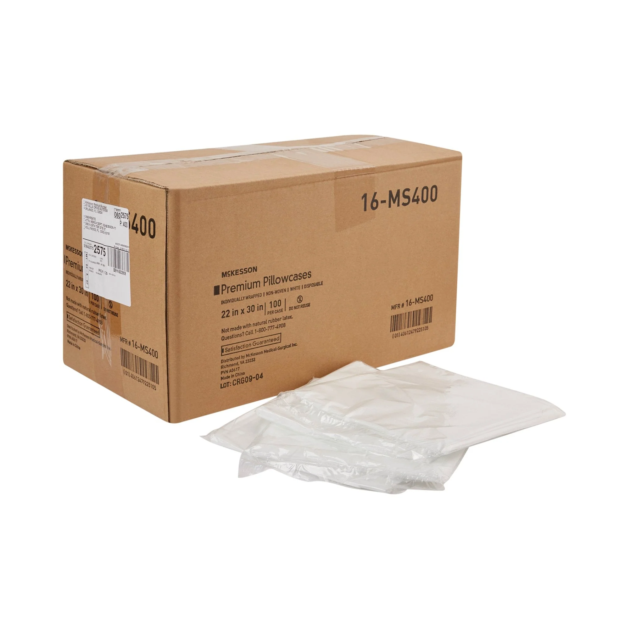 McKesson Brand McKesson White Nonwoven Pillowcase, 22 x 30 Inch (100/CS) - Image 4