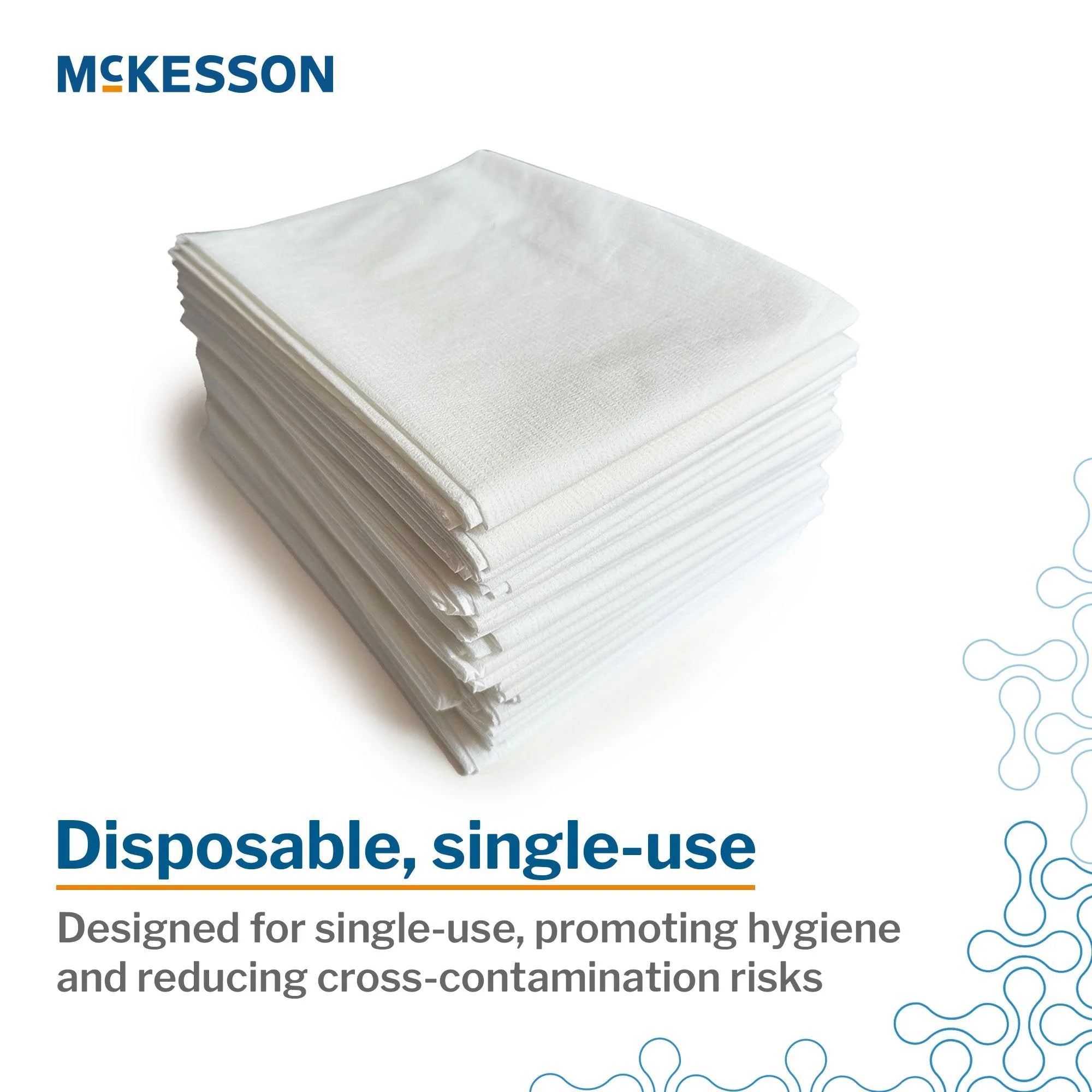 McKesson Brand McKesson Pillowcase, Disposable, Standard, White, Tissue/Poly, 30 x 21 Inch (100/CS) - Image 3
