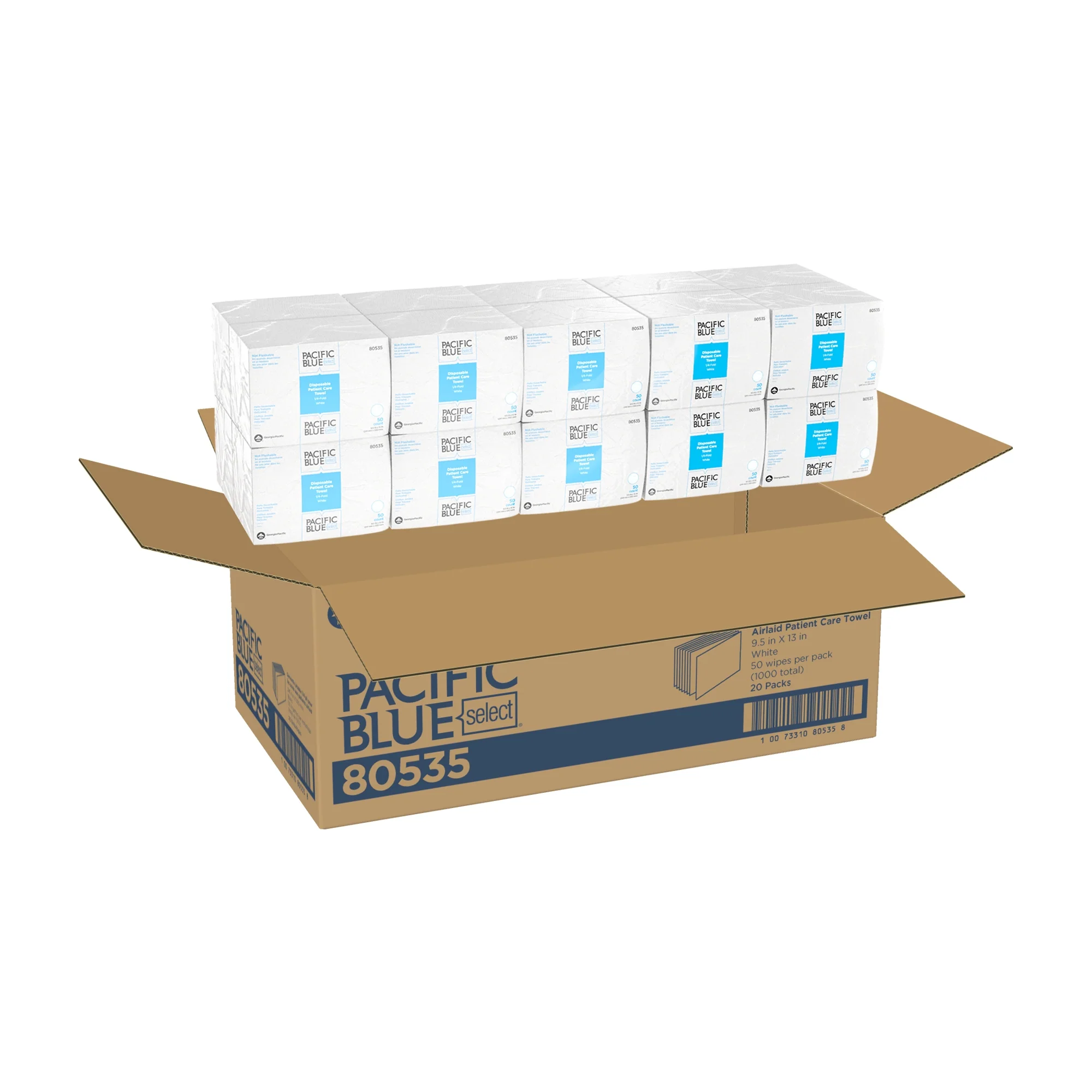 Georgia-Pacific Consumer Products LP Pacific Blue Select A400 Disposable Washcloths (1000/CS) - Image 2