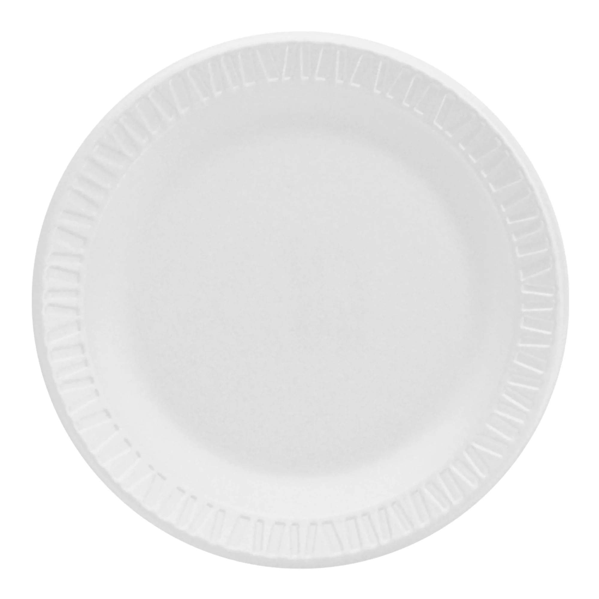 Plate Dart Concorde Nonlaminated Foam White Single Use