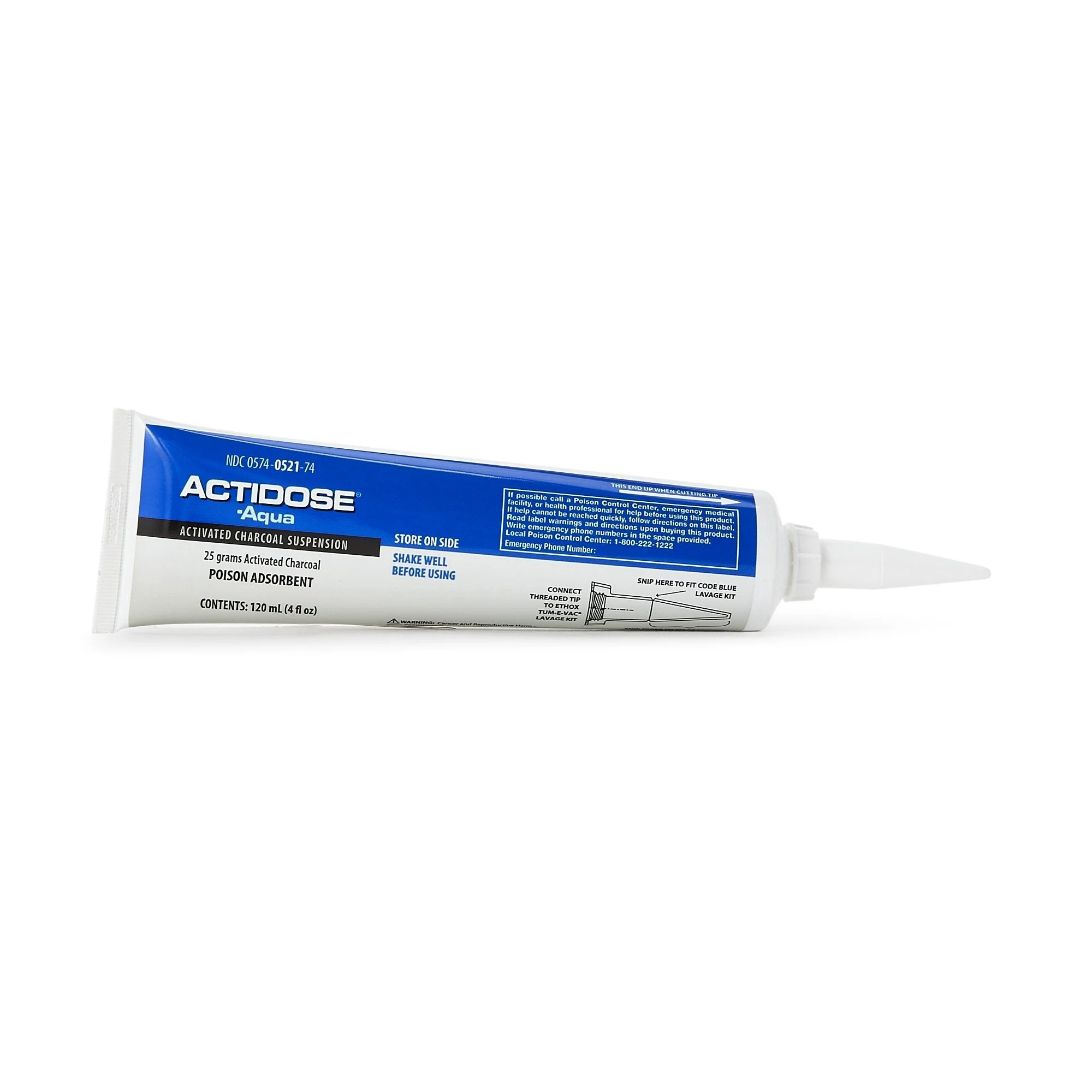 Padagis US LLC Actidose-Aqua Activated Charcoal Poison Adsorbent, 25-gram Strength, 4 ounces