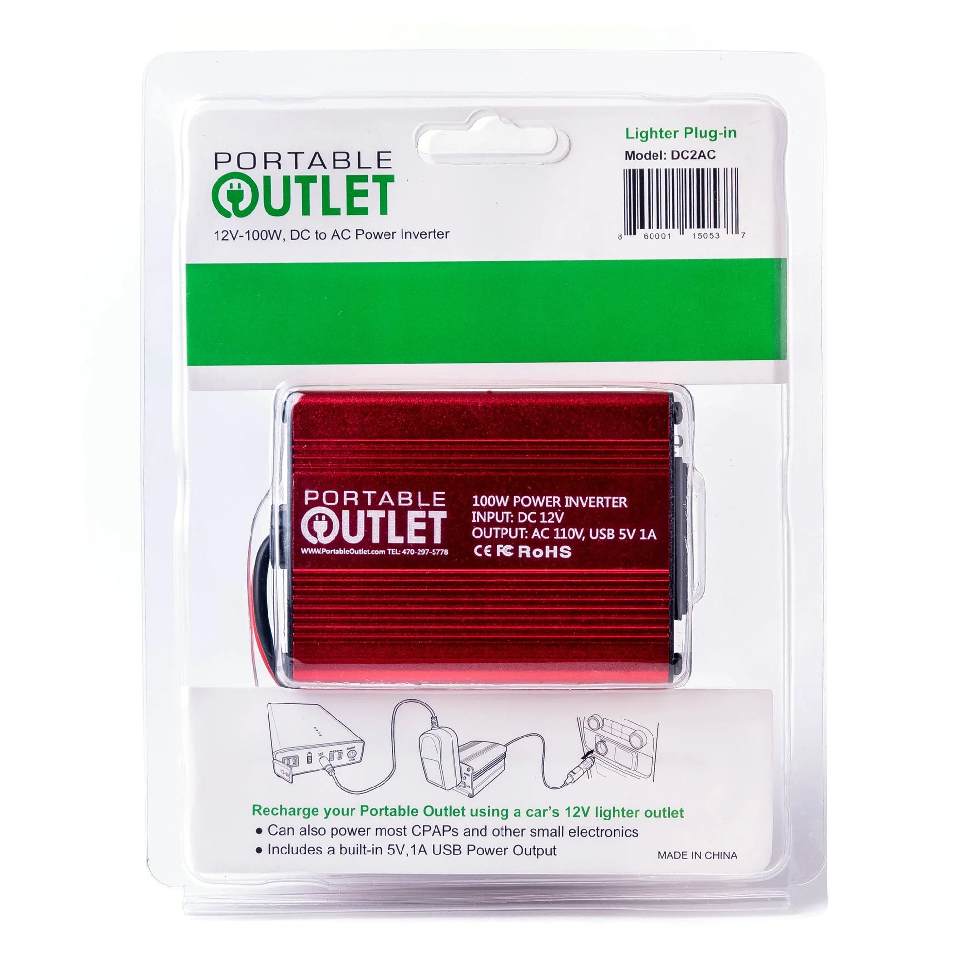 Portable Outlet Portable Outlet Car Charger Inverter (18/CS)