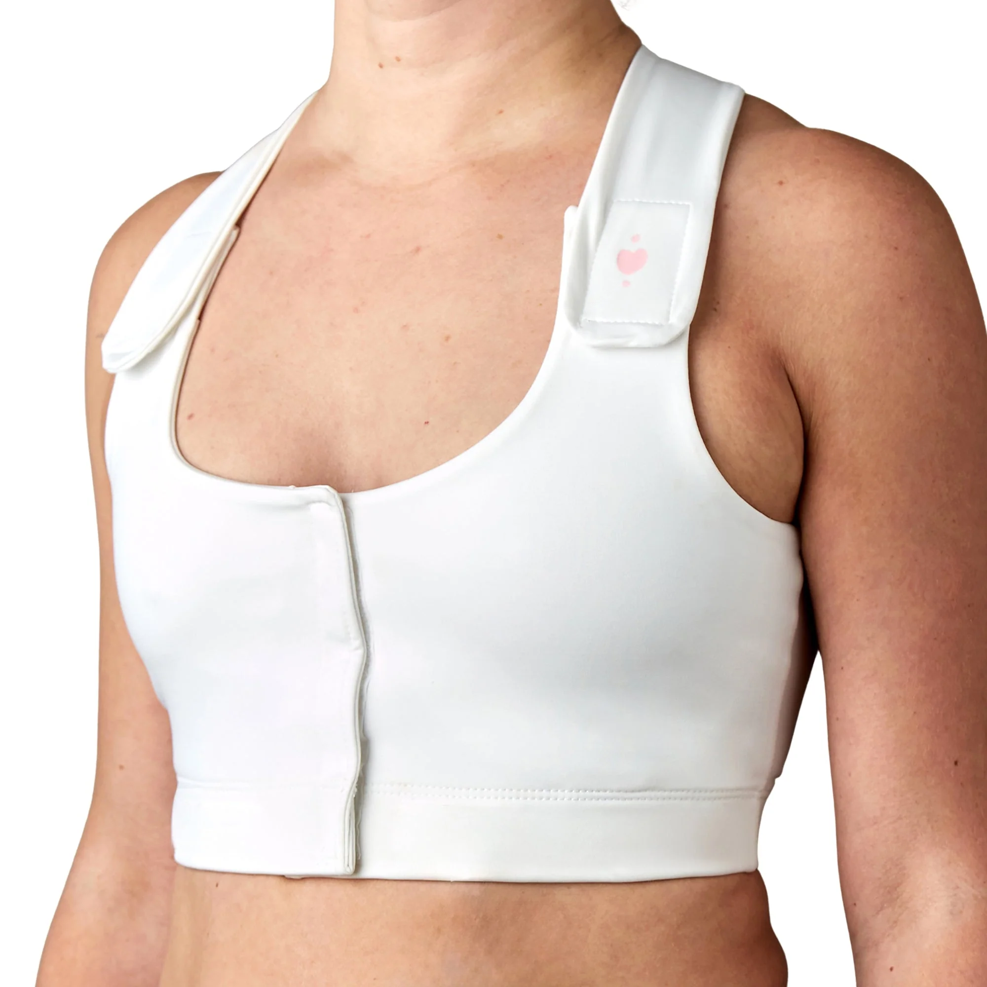 heart&core Sports and Medical LLC Serena Post Surgical Bra, White, Super Queen Size (36/CS) - Image 2