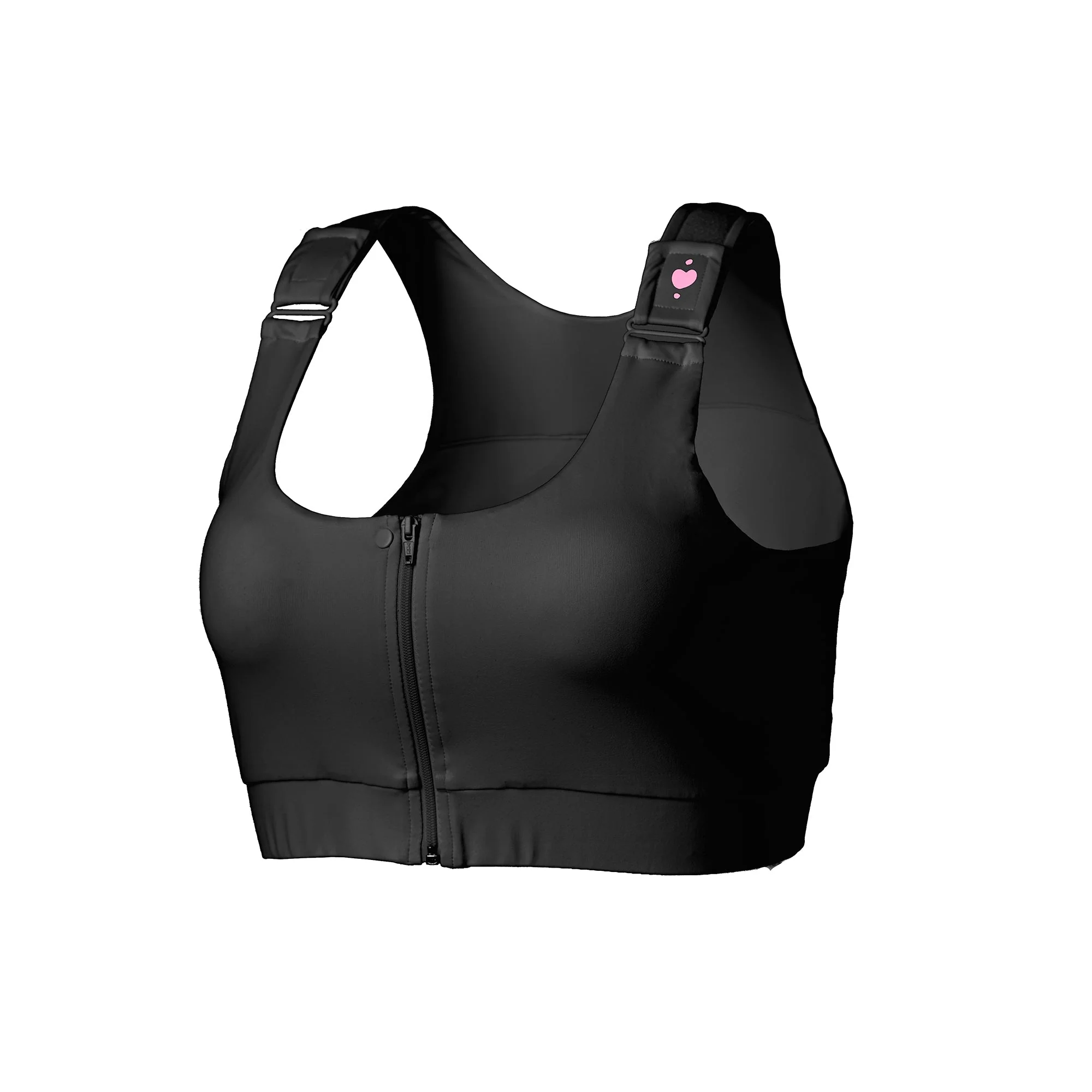 heart&core Sports and Medical LLC Shirl Post Surgical Bra, Black, Extra Large (36/CS)