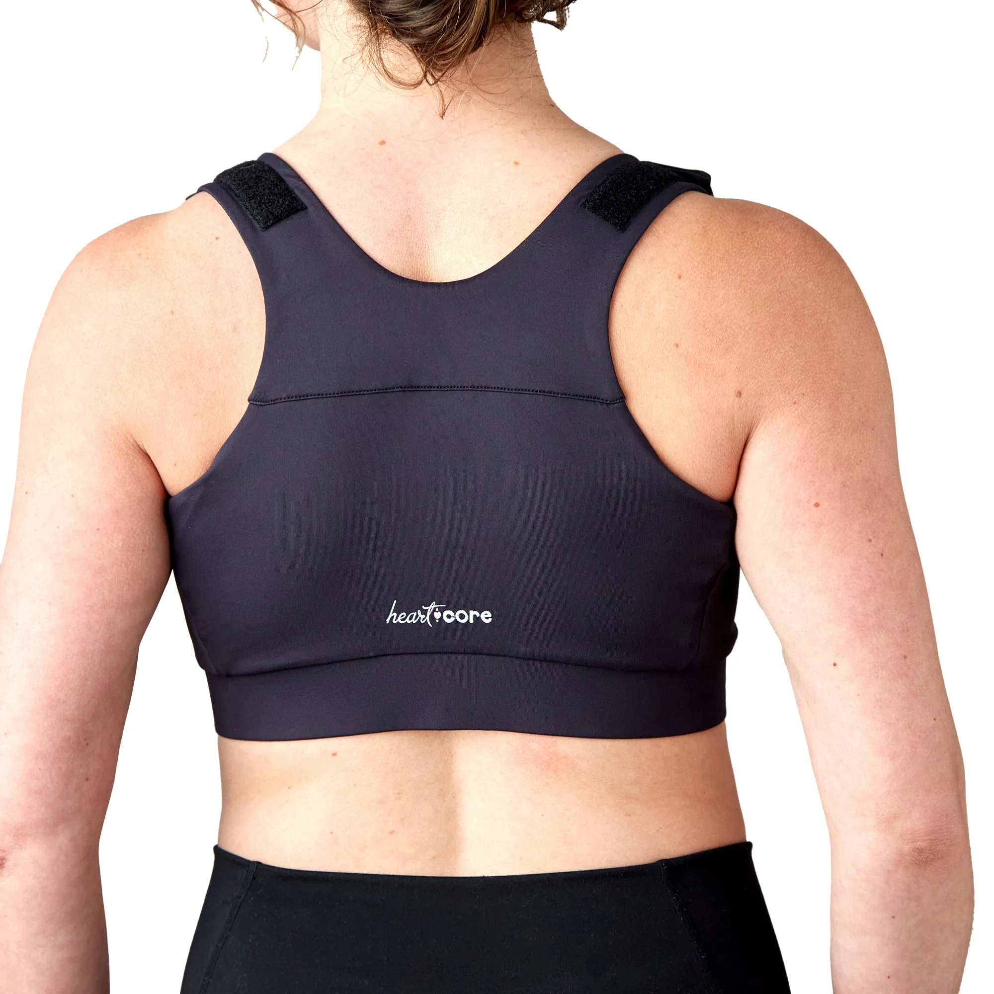 heart&core Sports and Medical LLC Shirl Post Surgical Bra, Black, Extra Large (36/CS) - Image 4