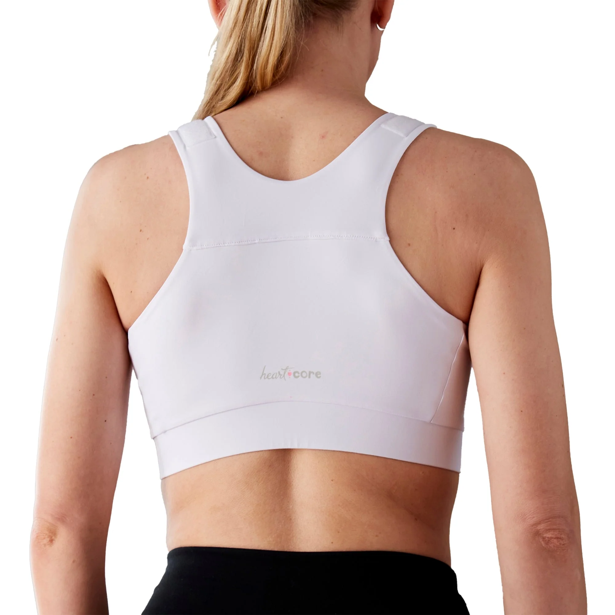 heart&core Sports and Medical LLC Shirl Post Surgical Bra, White, X-Large (36/CS) - Image 3
