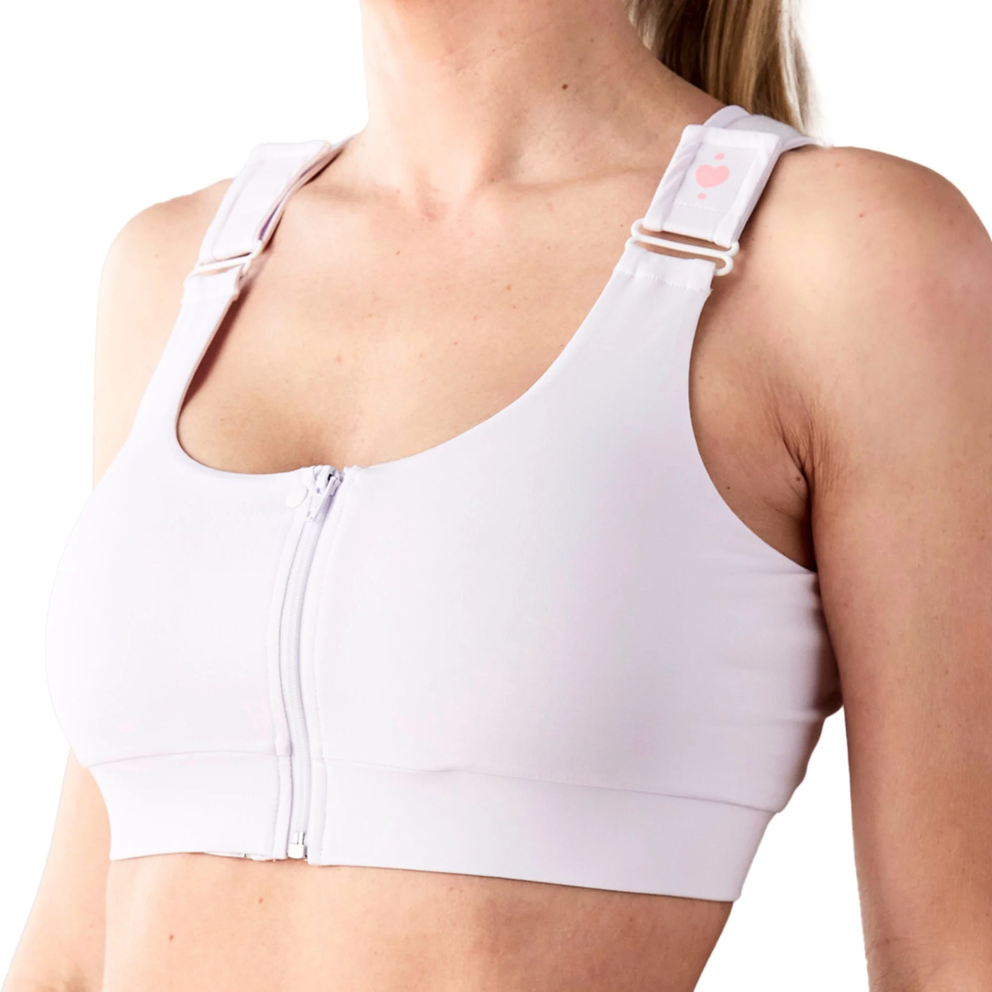 heart&core Sports and Medical LLC Shirl Post Surgical Bra, White, 2X-Large (36/CS) - Image 2