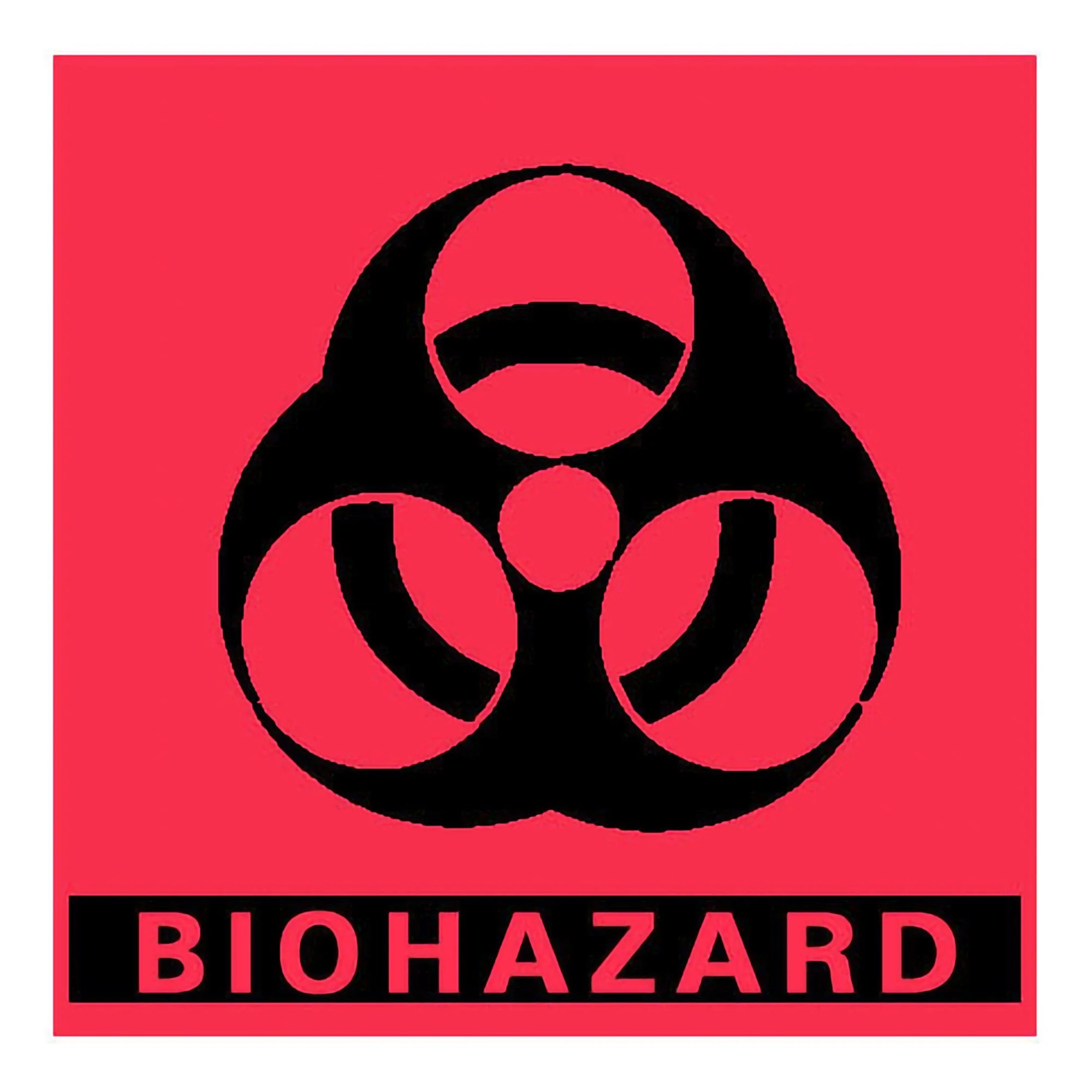 PDC Healthcare Barkley Biohazard Warning Label, 5 x 5 Inch