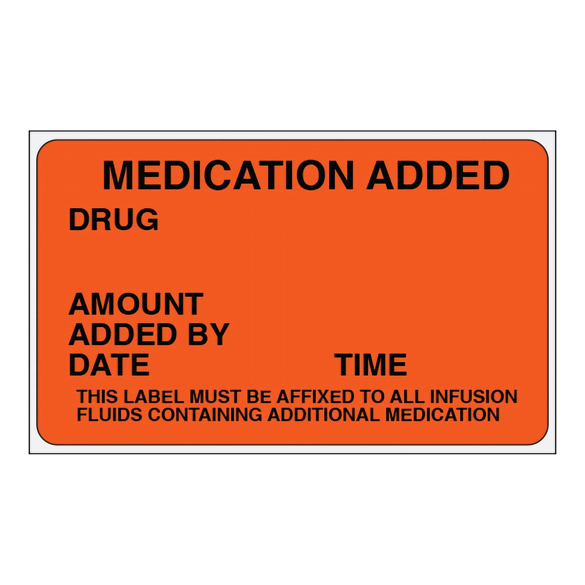 Shamrock Scientific Shamrock Anesthesia Pre-Printed Label, 2.5 x 1.5 Inch