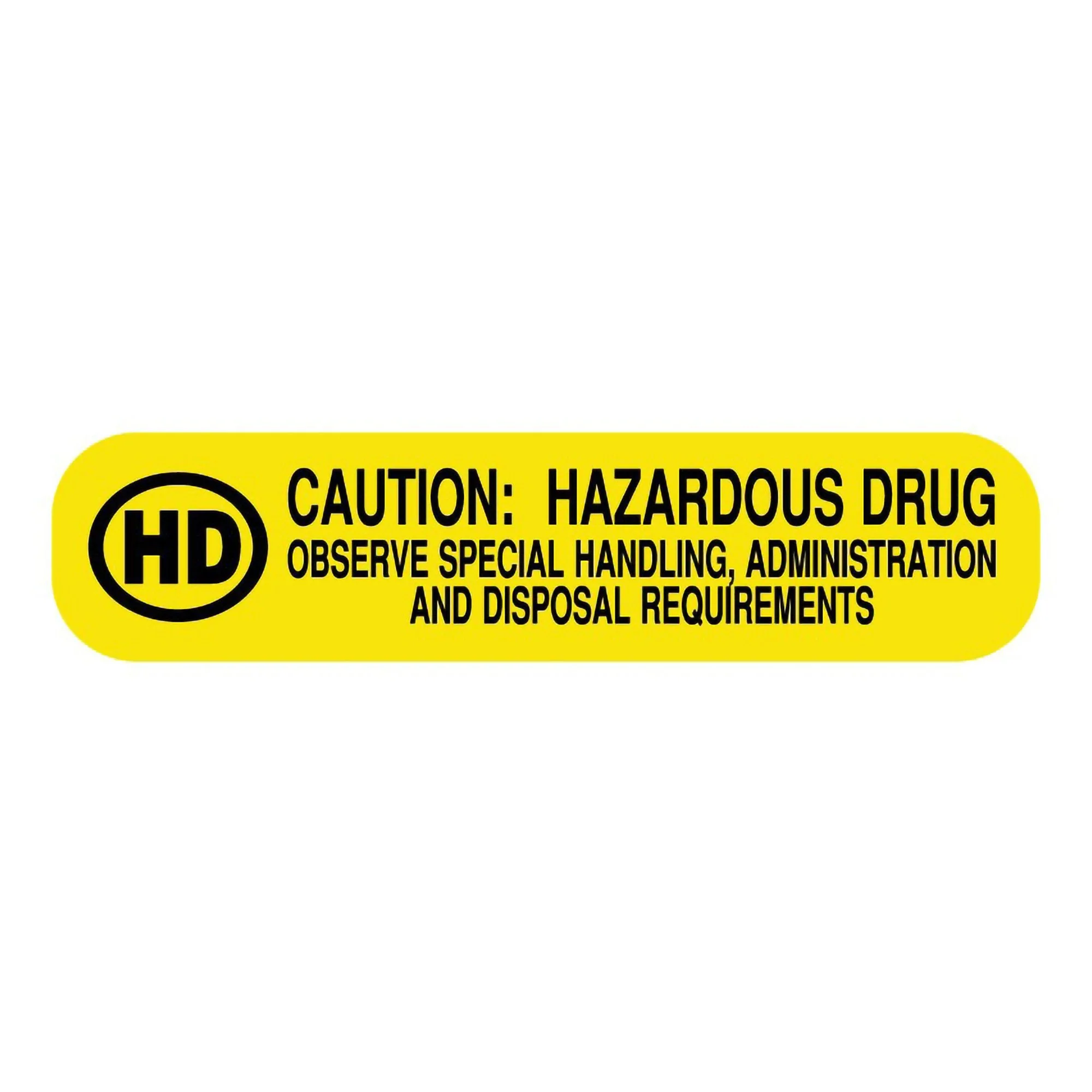 United Ad Label UAL Hazardous Drug, Medication Instruction Label, 1.625 x 0.375 Inch (1000/RL)