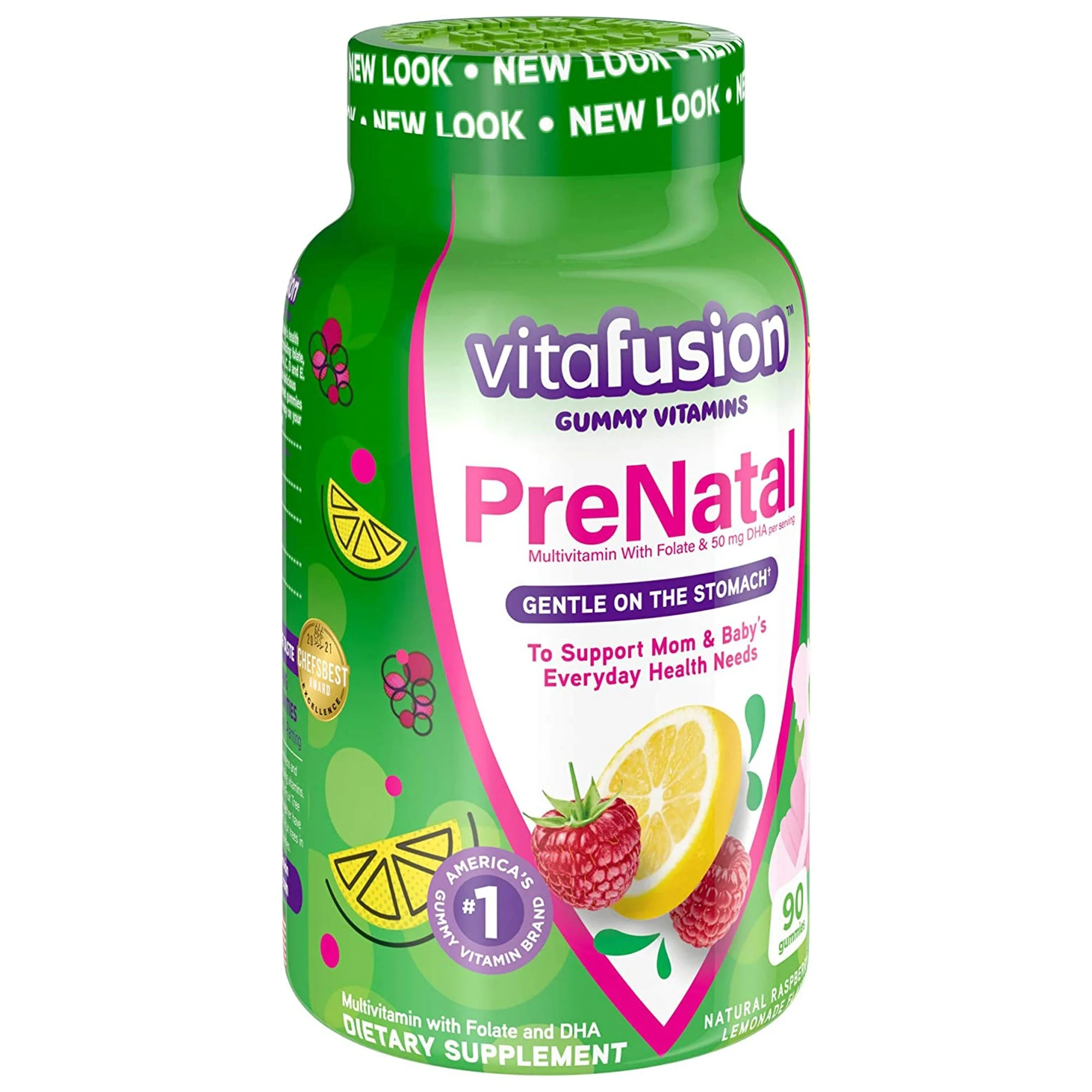 Church and Dwight Vitafusion PreNatal Gummies Natural Raspberry Lemonade Flavor