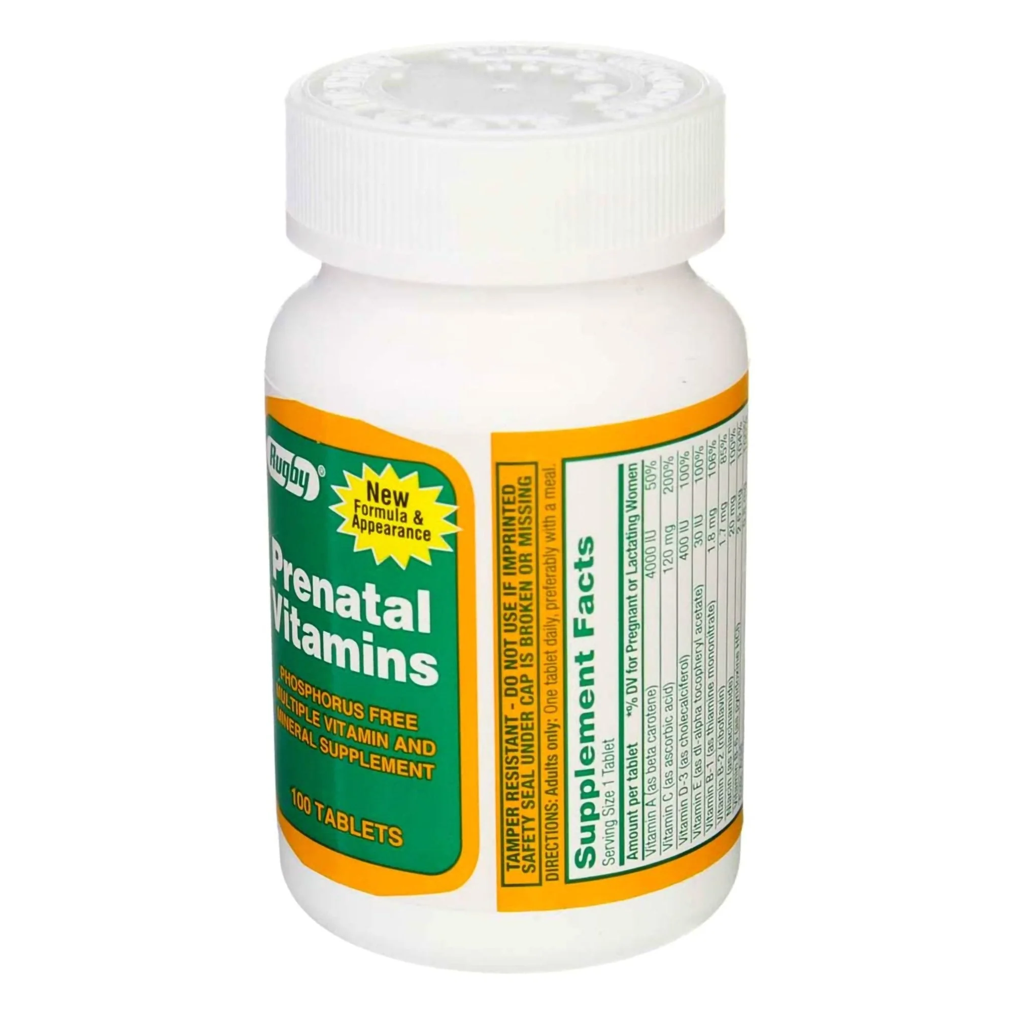 Major Pharmaceuticals Rugby Prenatal Multiple Vitamin and Mineral Supplement - Image 2