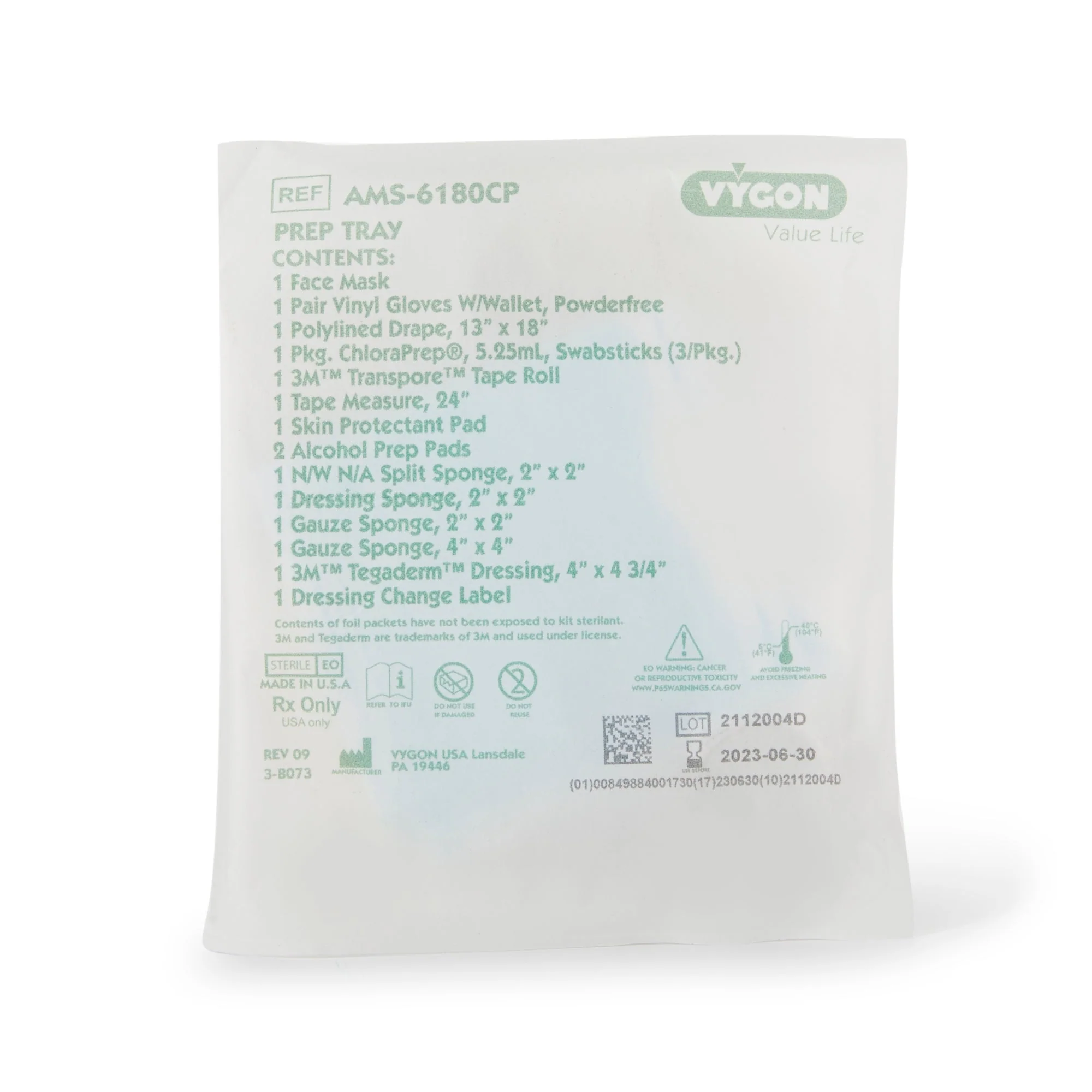 Advanced Medical Systems ChloraPrep Prep Tray (20/CS) - Image 2