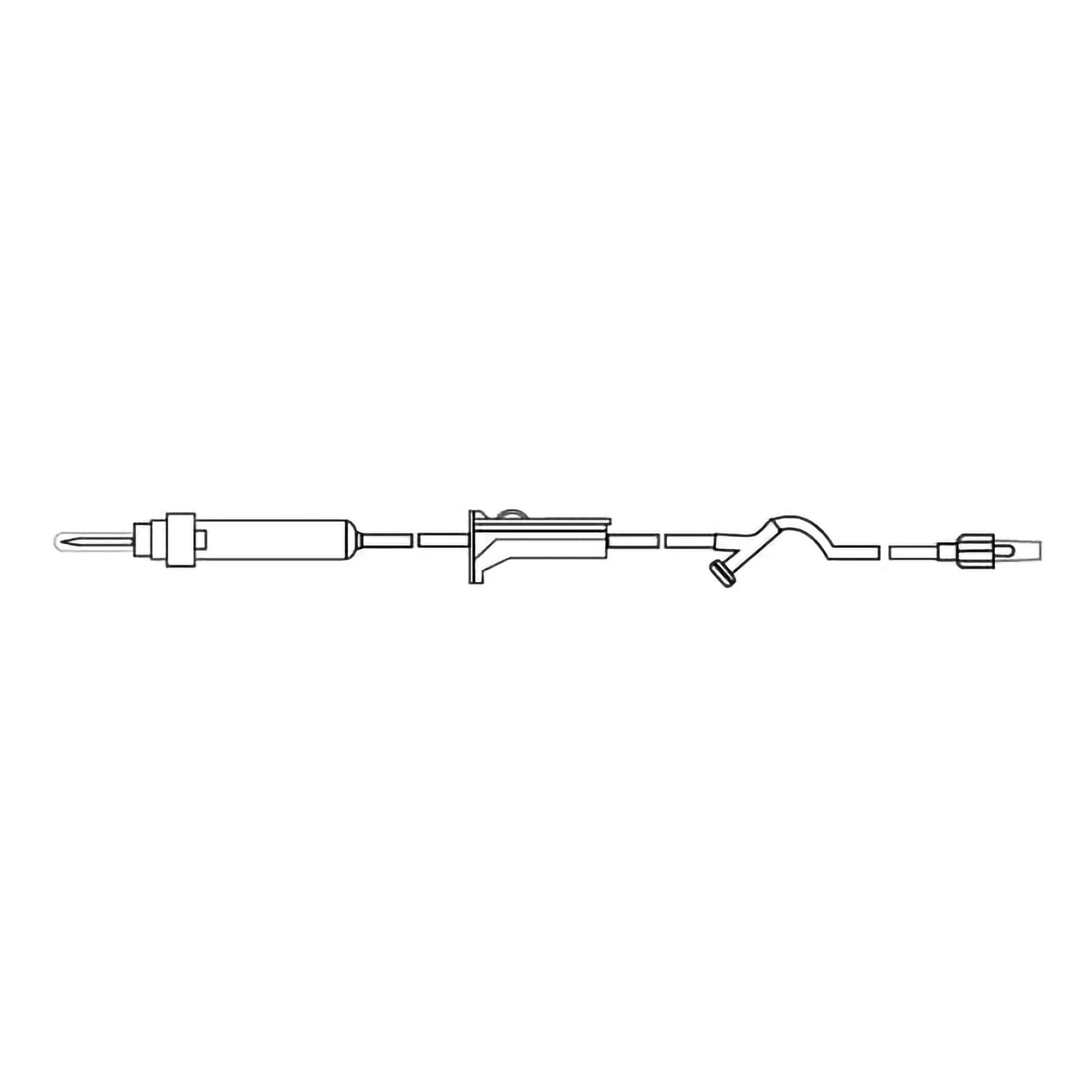 Primary IV Administration Set MedSource Gravity 1 Port 10 Drops / mL Drip Rate Without Filter 72 Inch Tubing Solution Without Flow Regulator