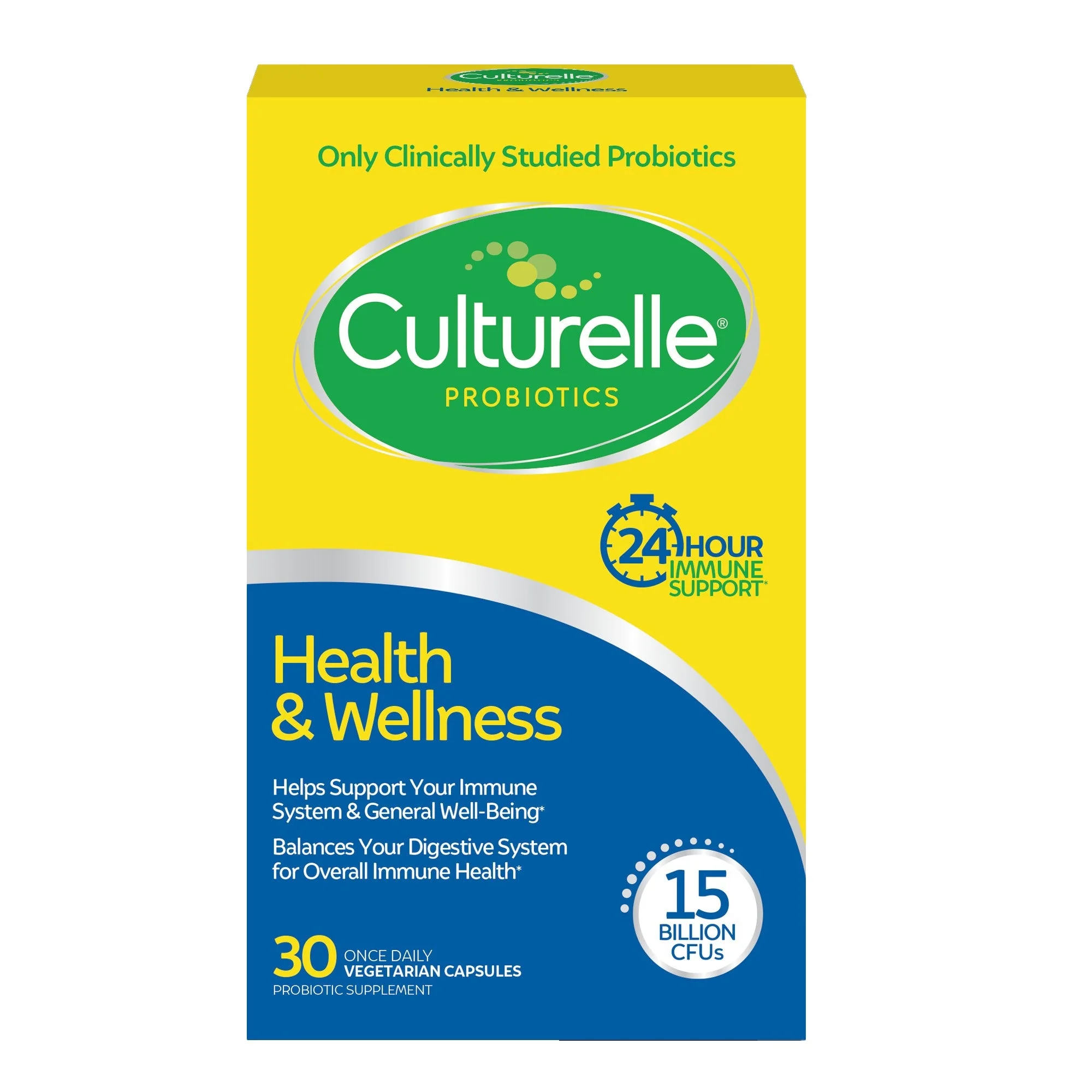i-Health Inc Culturelle Health & Wellness Capsules with 24-Hour Immune Support (24/CS)