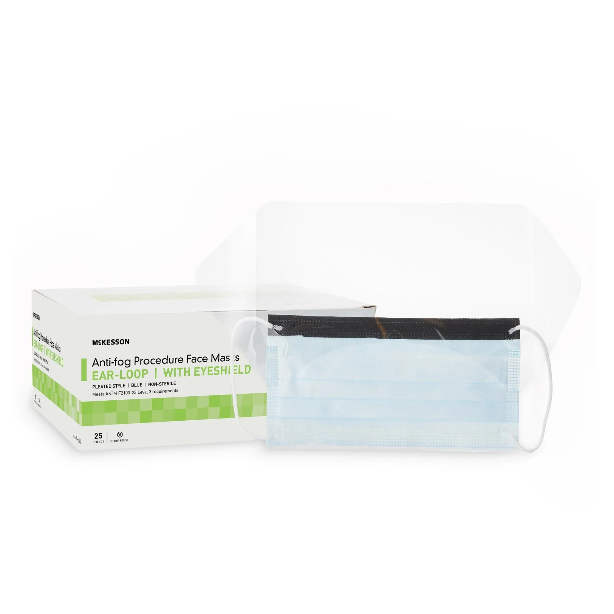 McKesson Brand McKesson Procedure Mask with Eye Shield (100/CS)