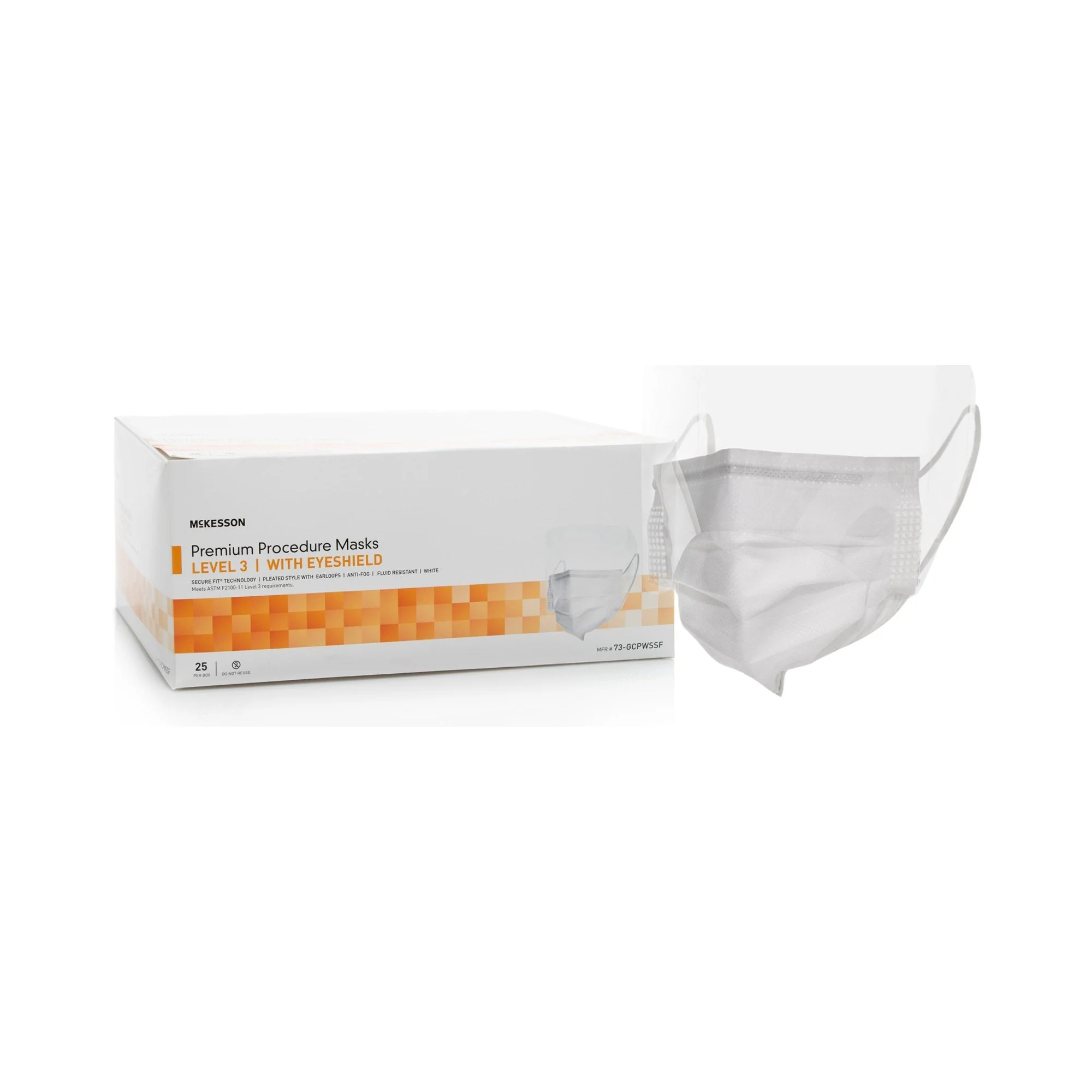 McKesson Brand McKesson Procedure Masks with Eyeshields (100/CS)
