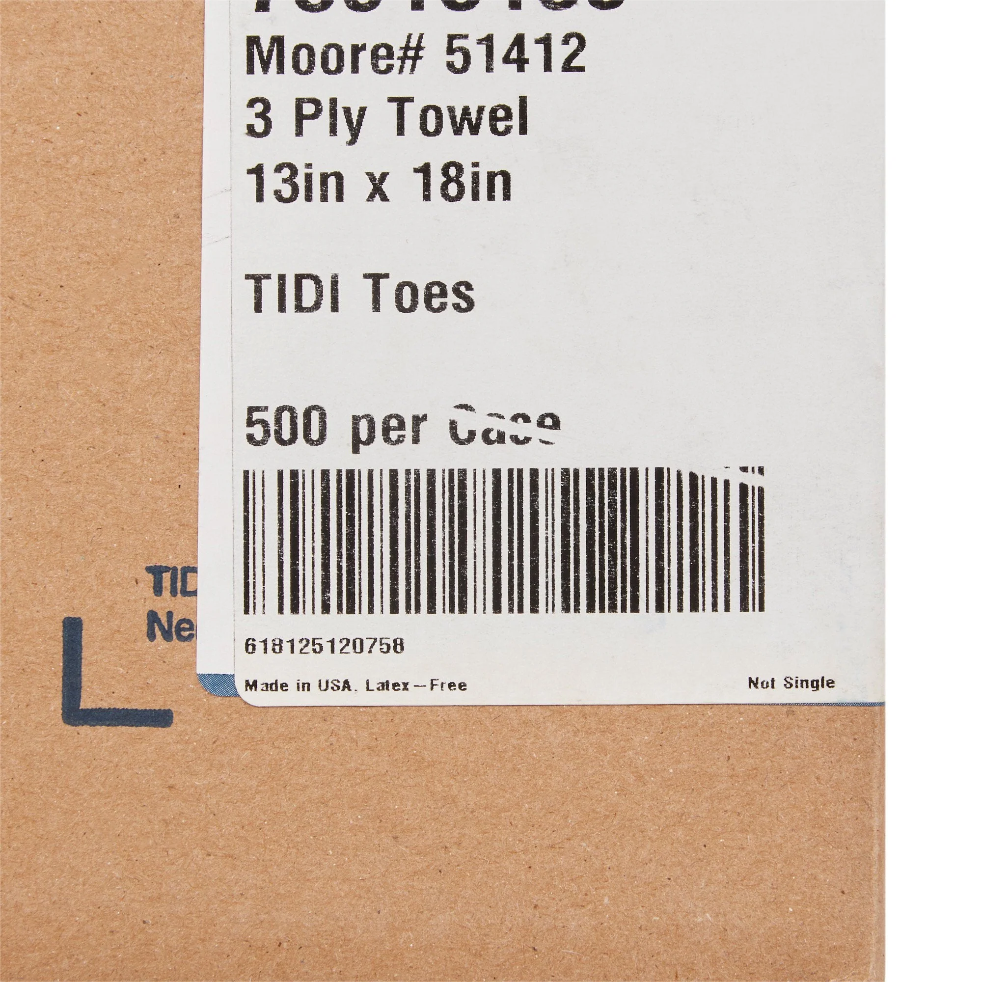 McKesson Brand McKesson Nonsterile White / Blue Cartoon Toes Procedure Towel, 13 x 18 Inch (500/CS) - Image 5