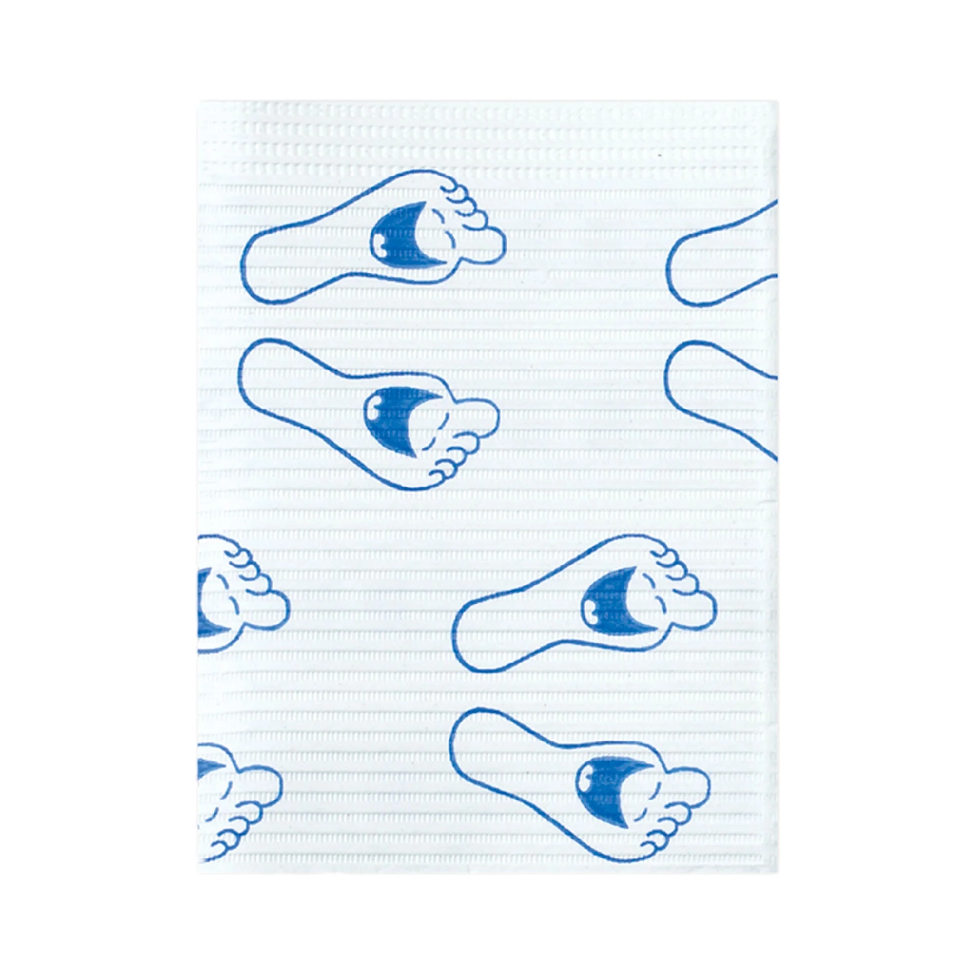 Procedure Towel PolyBack 13 W X 19 L Inch Happy Feet Print NonSterile
