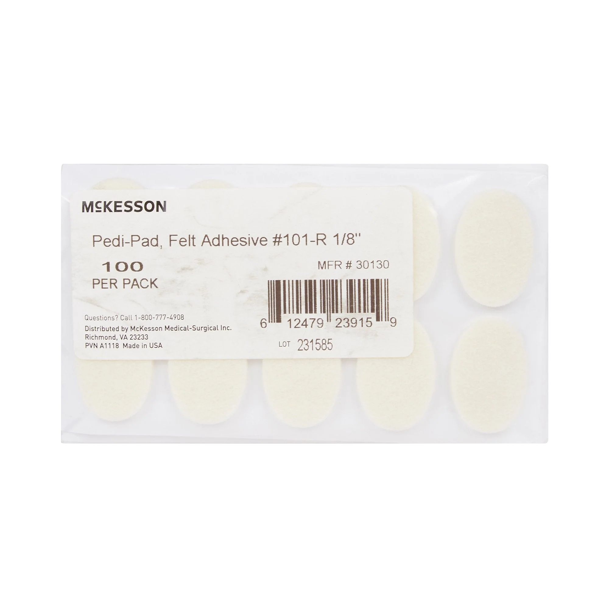McKesson Brand McKesson Pedi-Pad Protective Pad, Size 101 – Regular (2000/CS) - Image 2