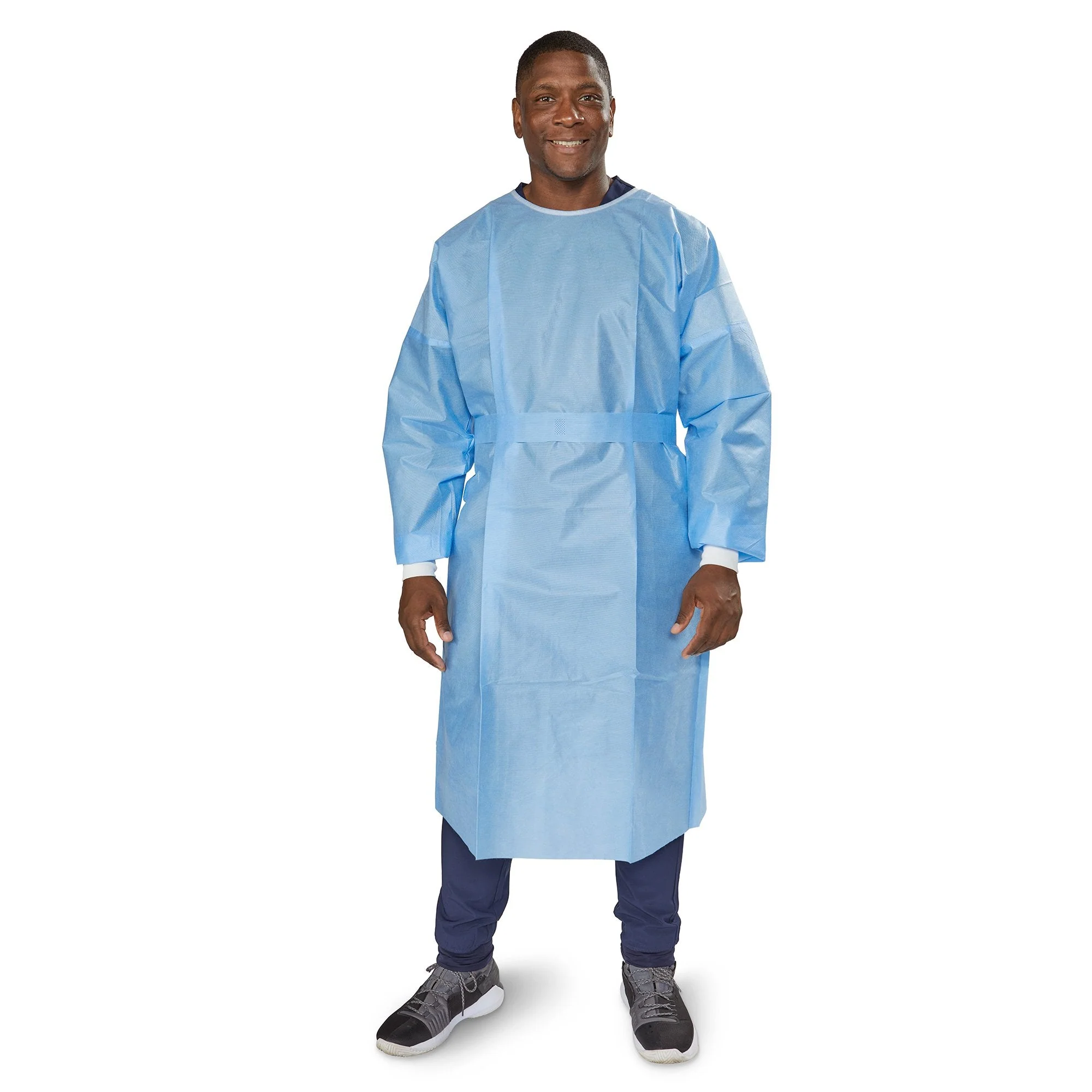 McKesson Brand McKesson Nonrated Isolation Gowns, Blue, Extra Large (60/CS)