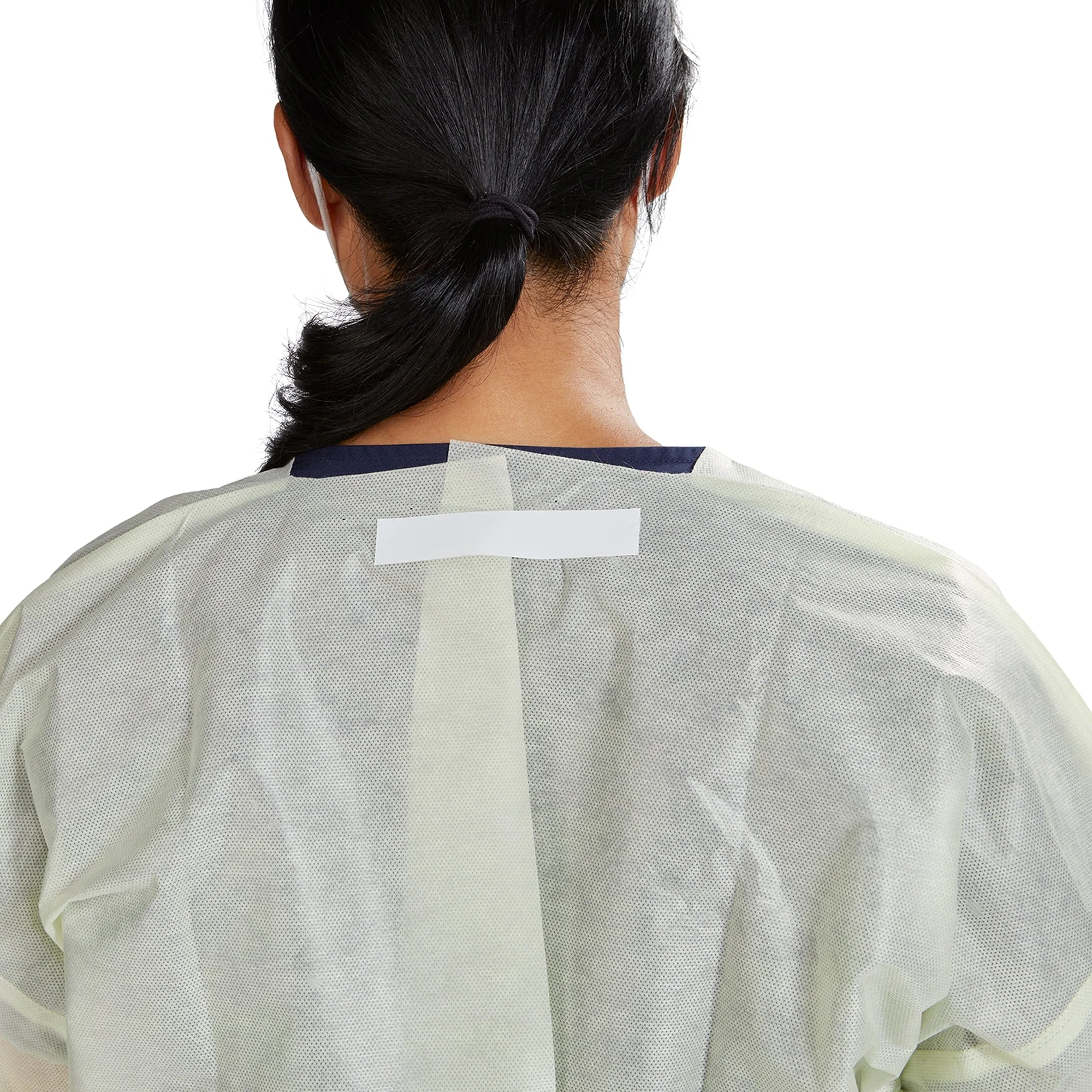McKesson Brand McKesson AAMI Level 2 Isolation Gown, Tape Tab Neck Style, Extra Large, Yellow (100/CS) - Image 3
