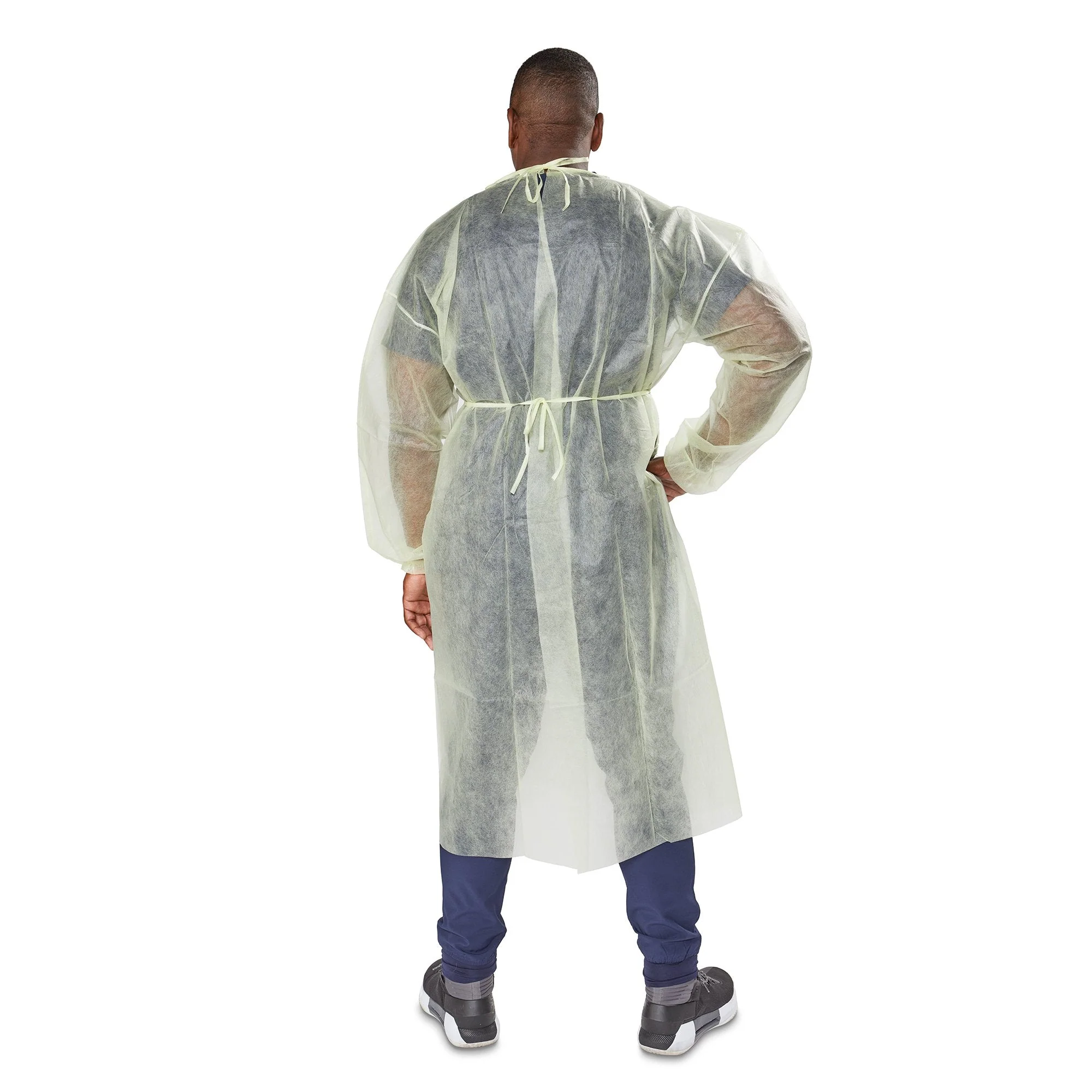 McKesson Brand McKesson Nonrated Isolation Gowns, Yellow, Extra Large (100/CS) - Image 2