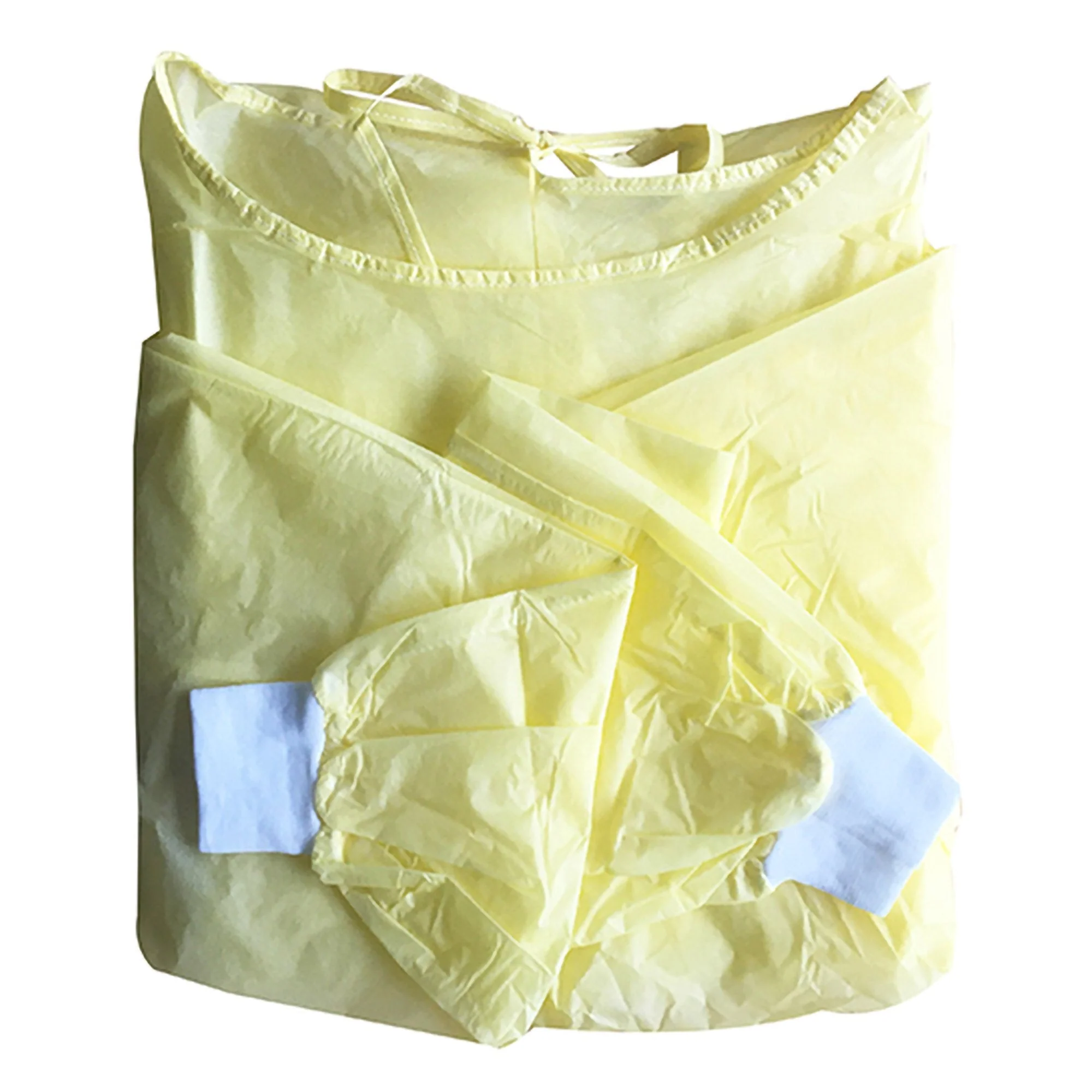 Welmed Protective Procedure Gown X-Large Yellow NonSterile Not Rated Disposable (100/CS) - Image 2