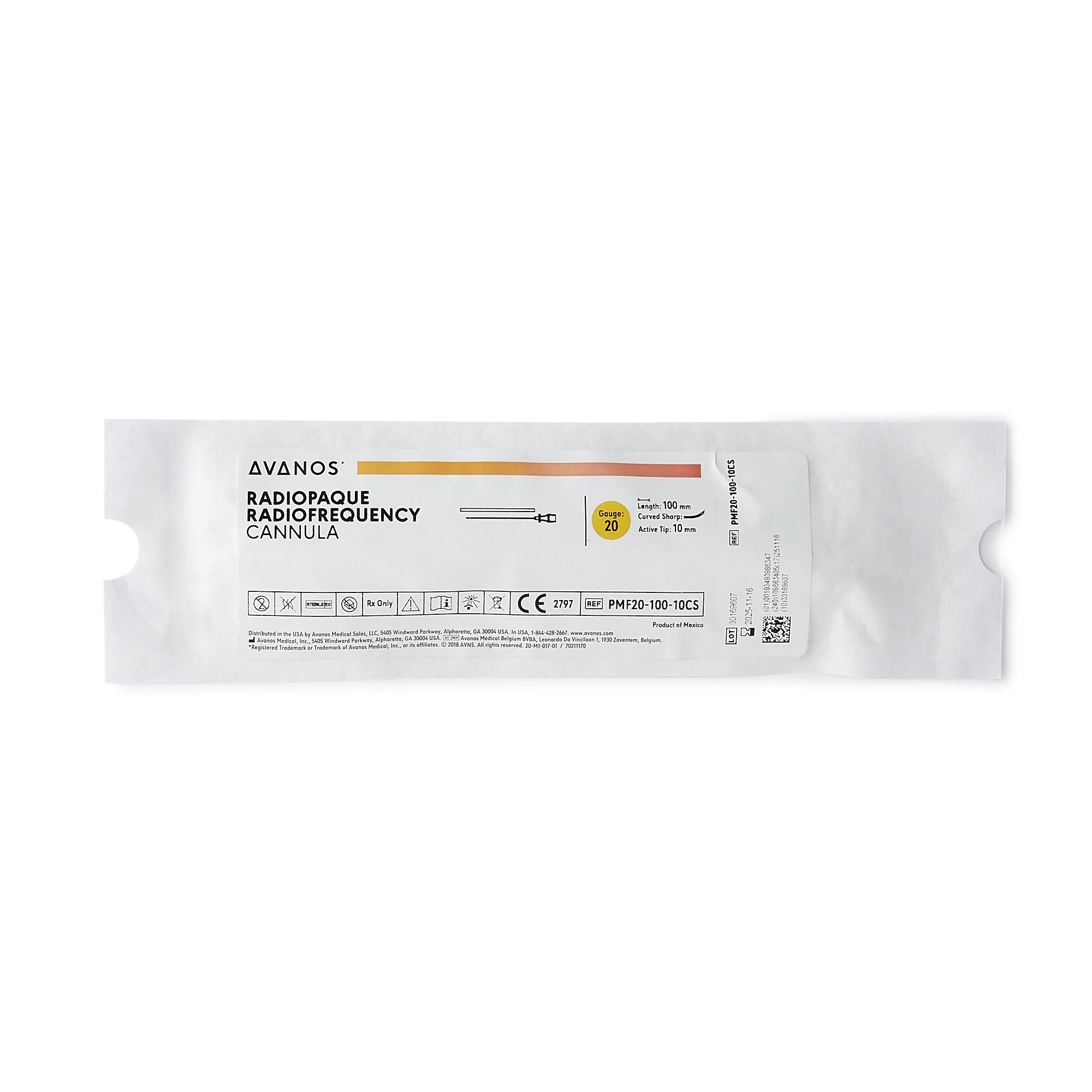 Avanos Medical Sales LLC Avanos Radiofrequency Cannula, 20 Gauge, 100 mm length (10/PK) - Image 3
