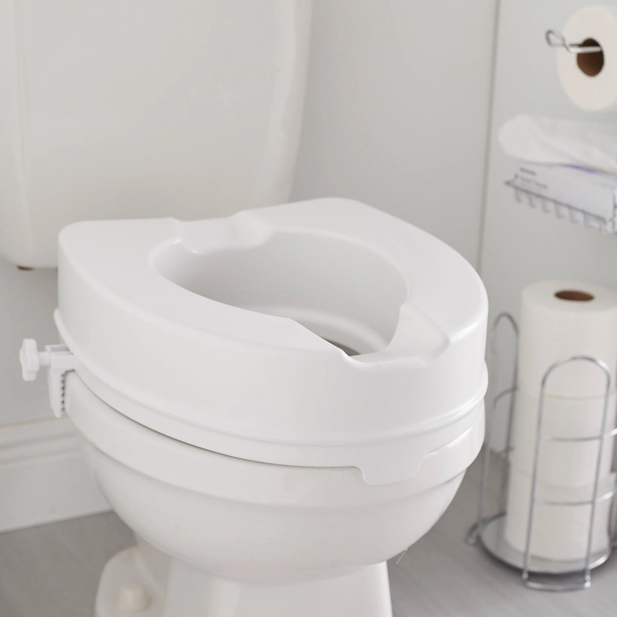 McKesson Brand McKesson Raised Toilet Seat, 4-Inch Height - Image 3