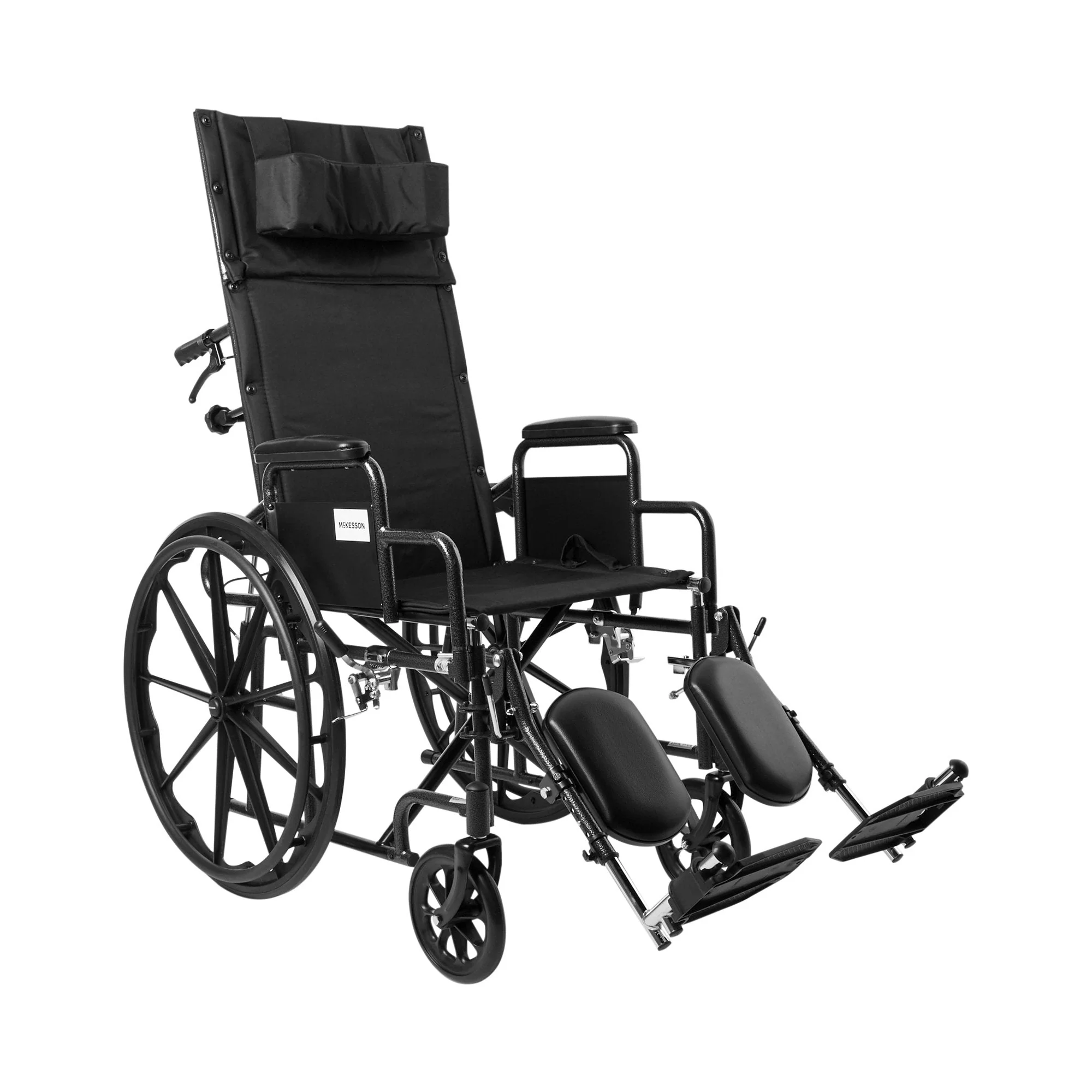 McKesson Brand McKesson Reclining Wheelchair, 18-Inch Seat Width