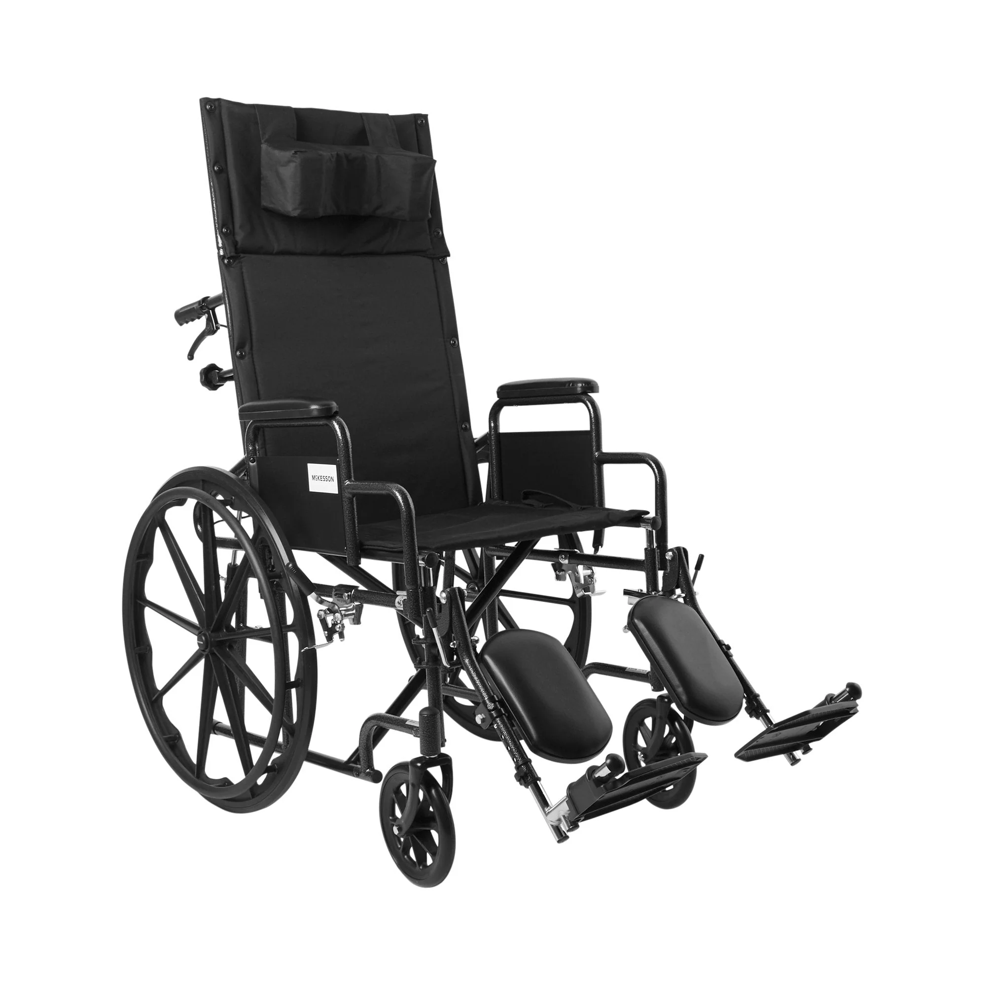 McKesson Brand McKesson Reclining Wheelchair, 20-Inch Seat Width