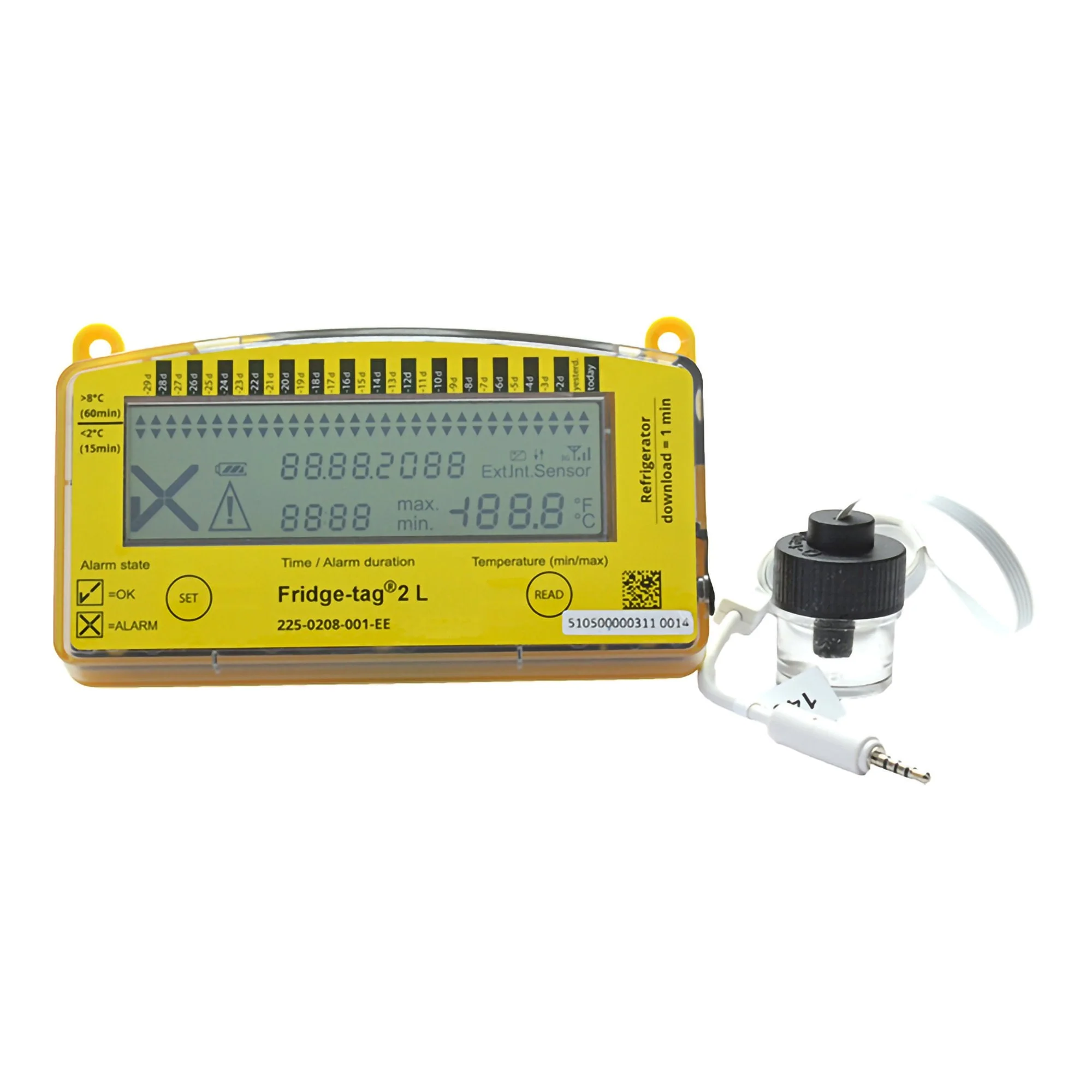 Thermco Products Inc Fridge-tag 2L Refrigerator Vaccine Data Logger with Alarm