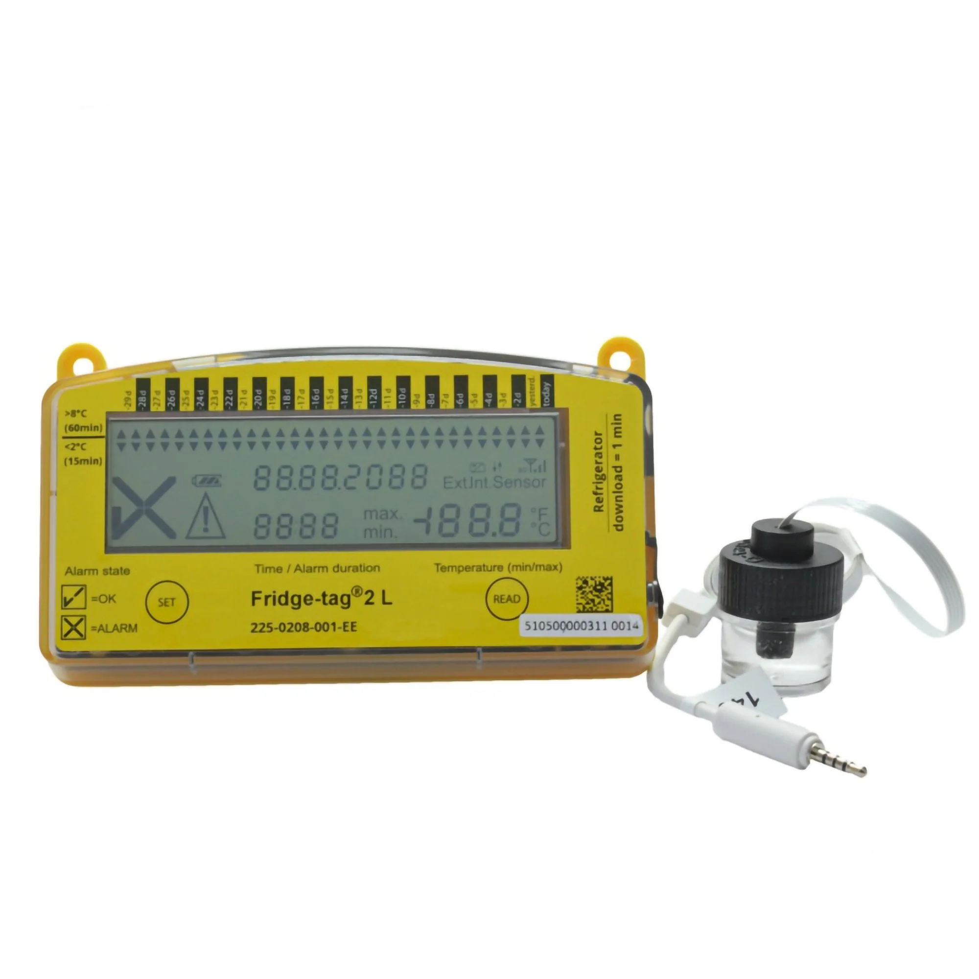 Thermco Products Inc Fridge-tag 2L Refrigerator Vaccine Data Logger with Alarm - Image 2
