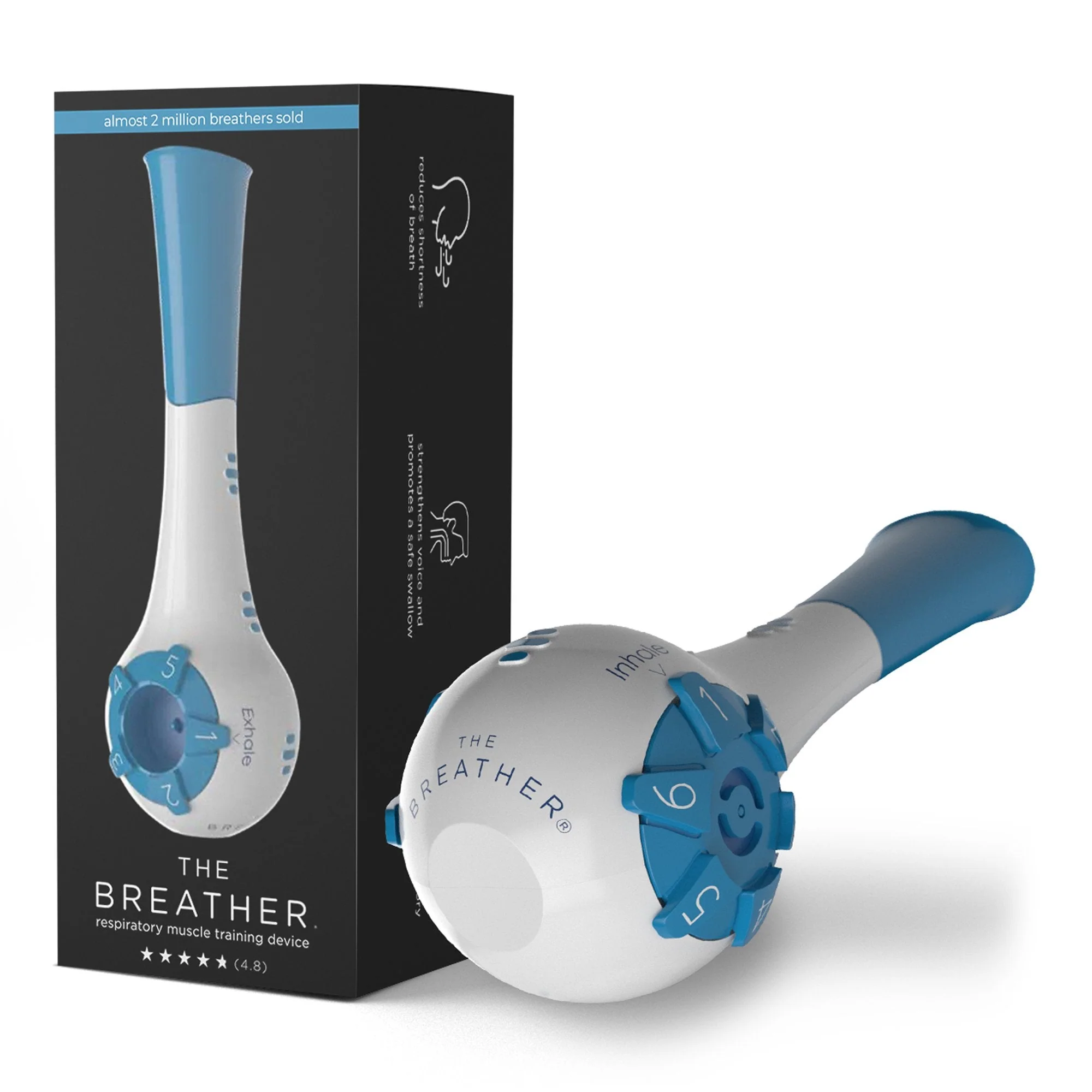 PN Medical The Breather Respiratory Exerciser, Blue (120/CS) - Image 2